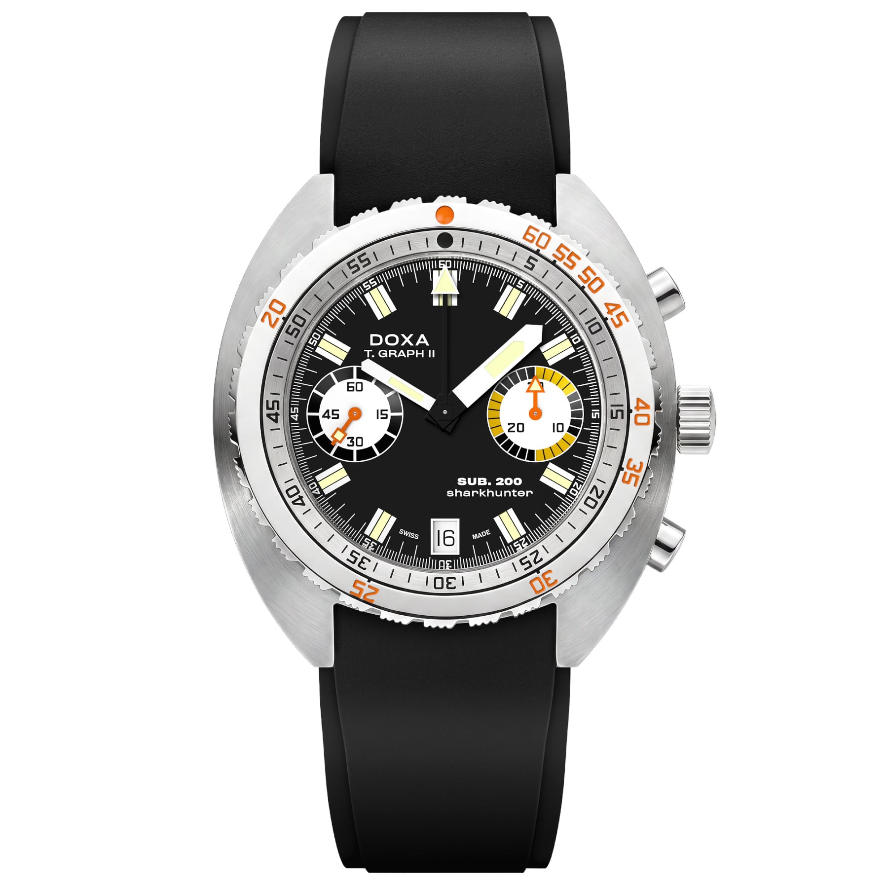 DOXA SUB 200 T.Graph II Sharkhunter on Strap 806.10.101.20