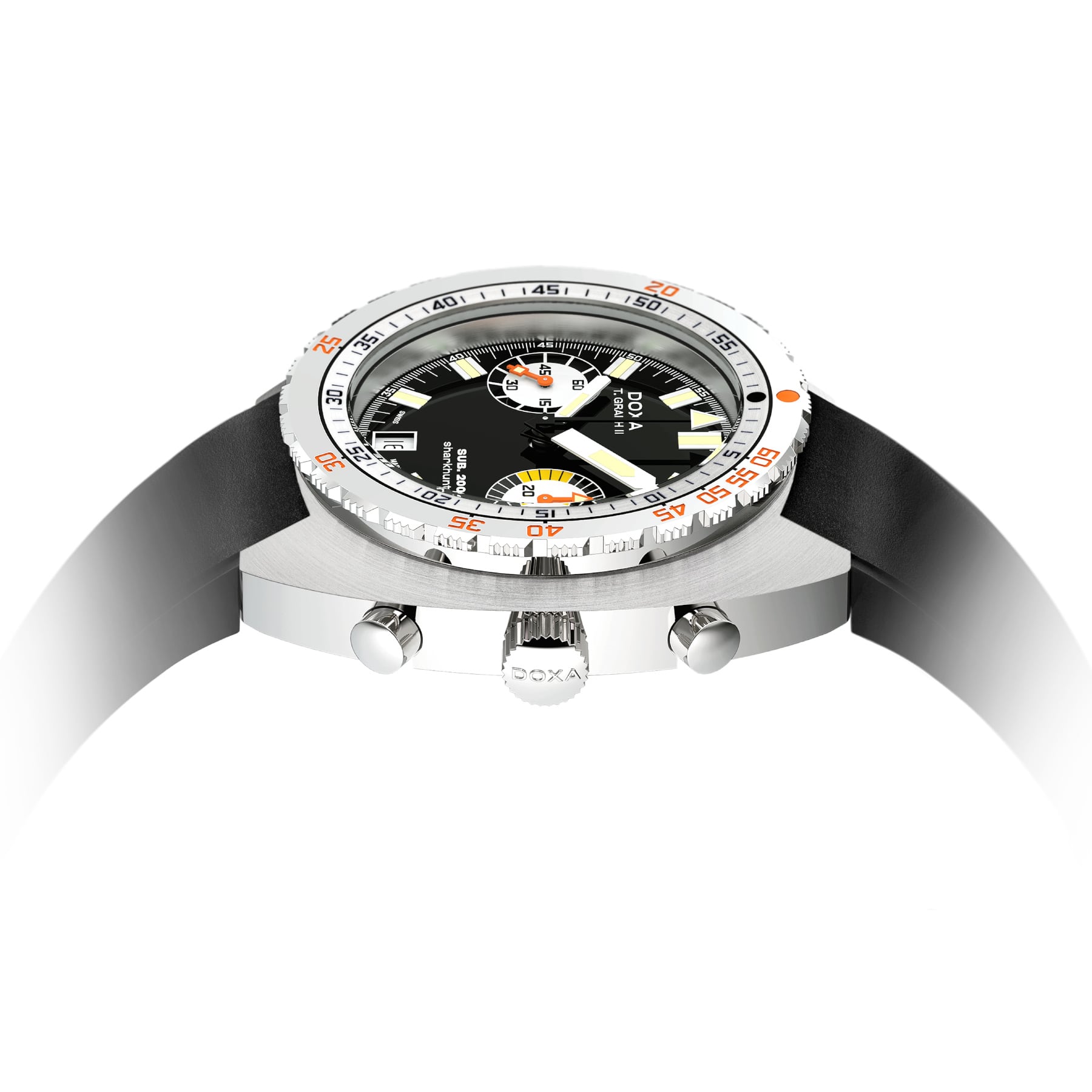 DOXA SUB 200 T.Graph II Sharkhunter on Strap 806.10.101.20