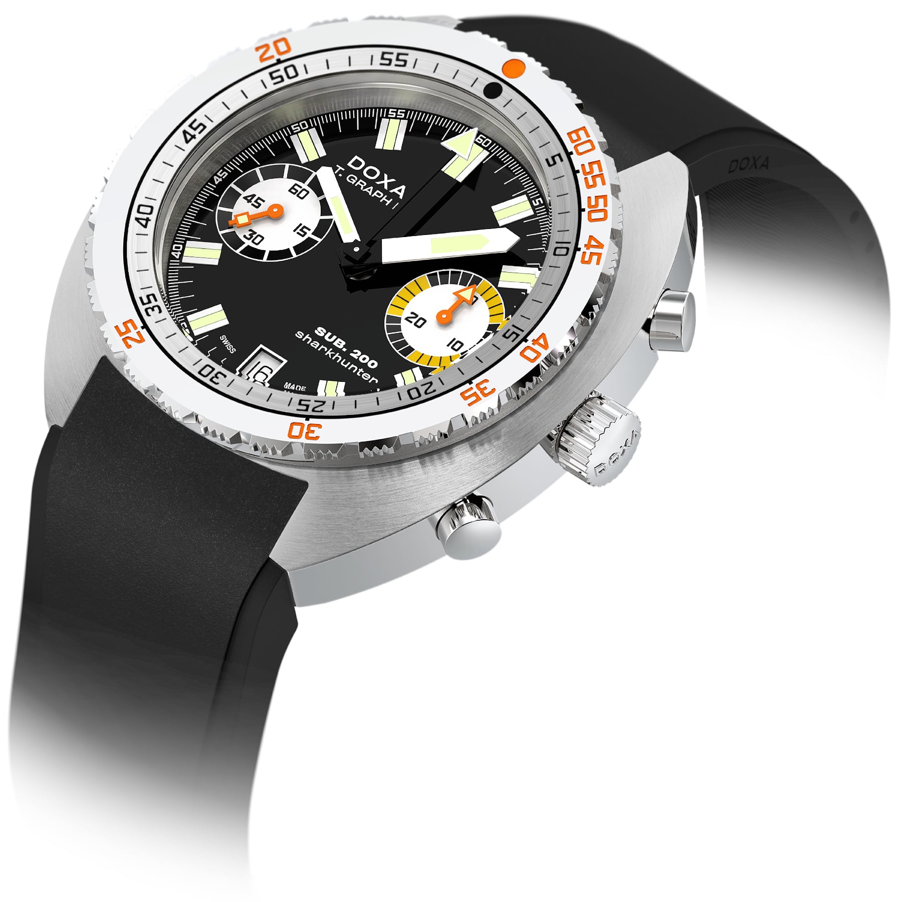 DOXA SUB 200 T.Graph II Sharkhunter on Strap 806.10.101.20