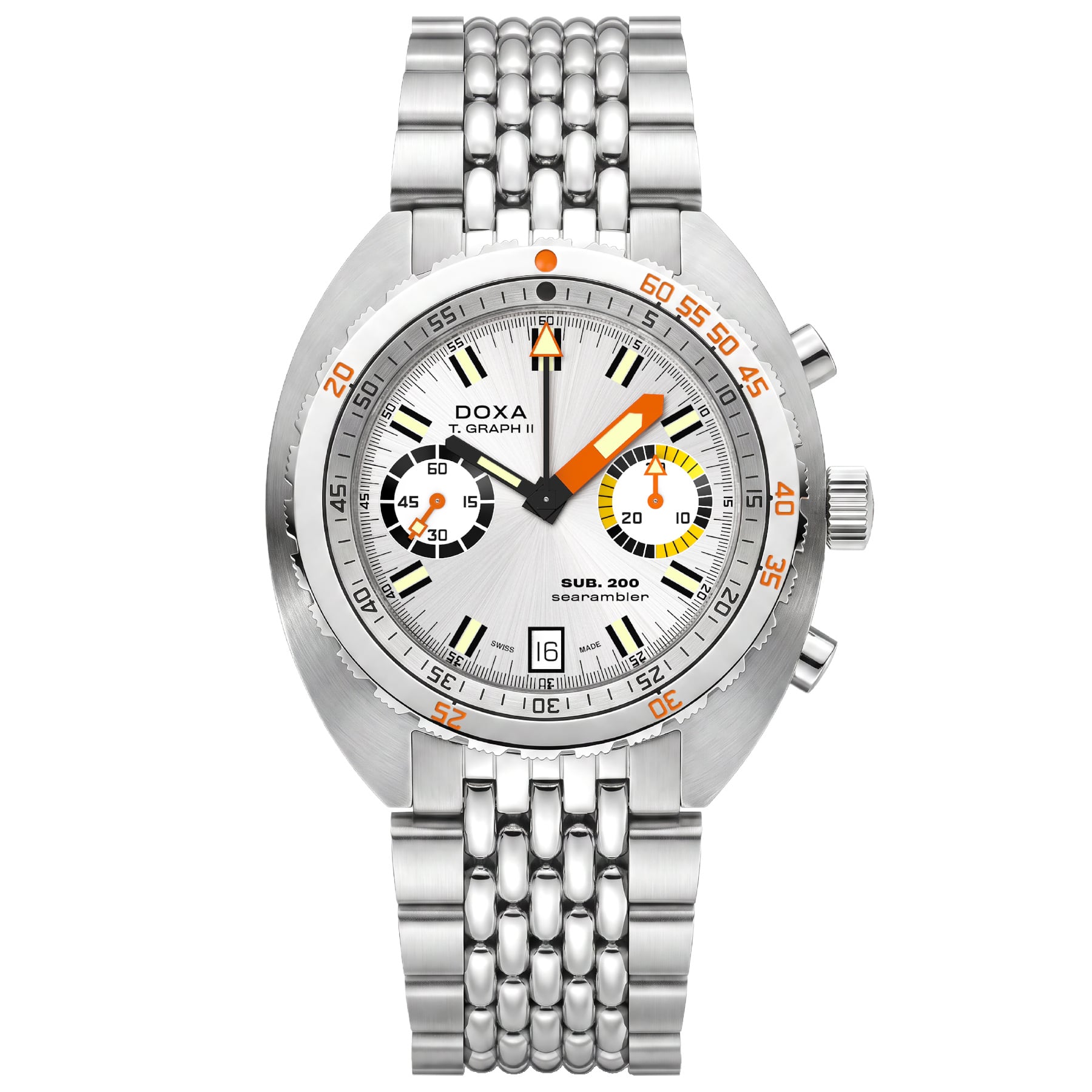 DOXA SUB 200 T.Graph II Searambler on Bracelet 806.10.021.10