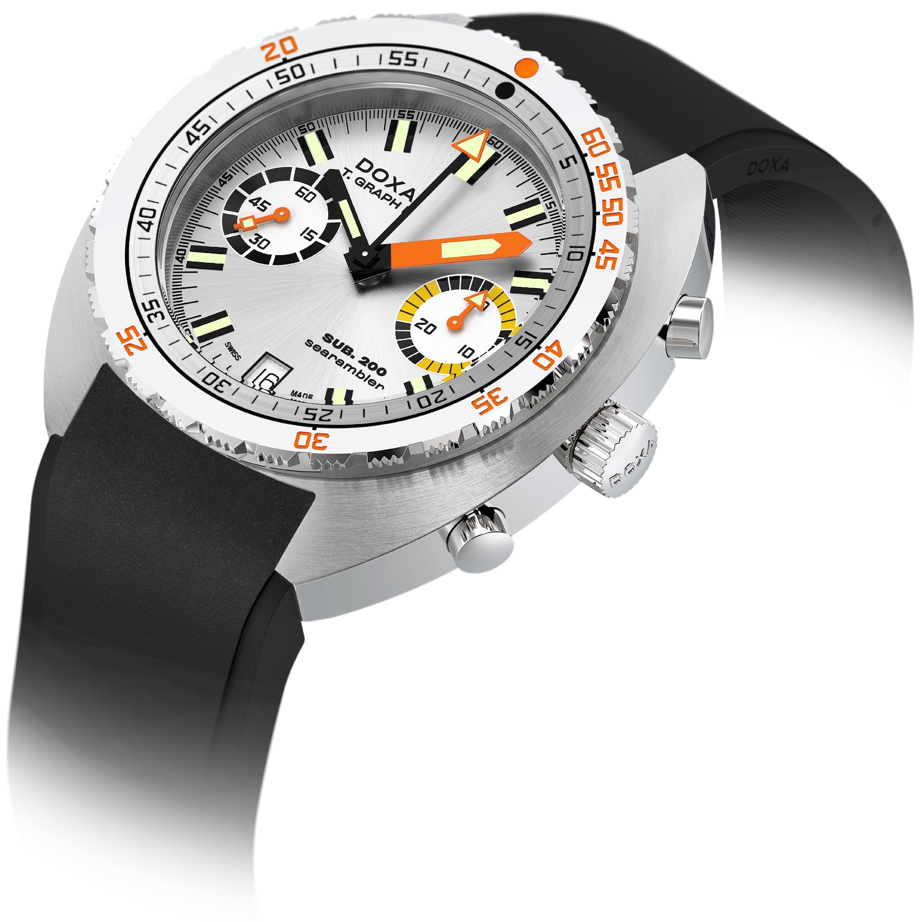 DOXA SUB 200 T.Graph II Searambler on Strap 806.10.021.20
