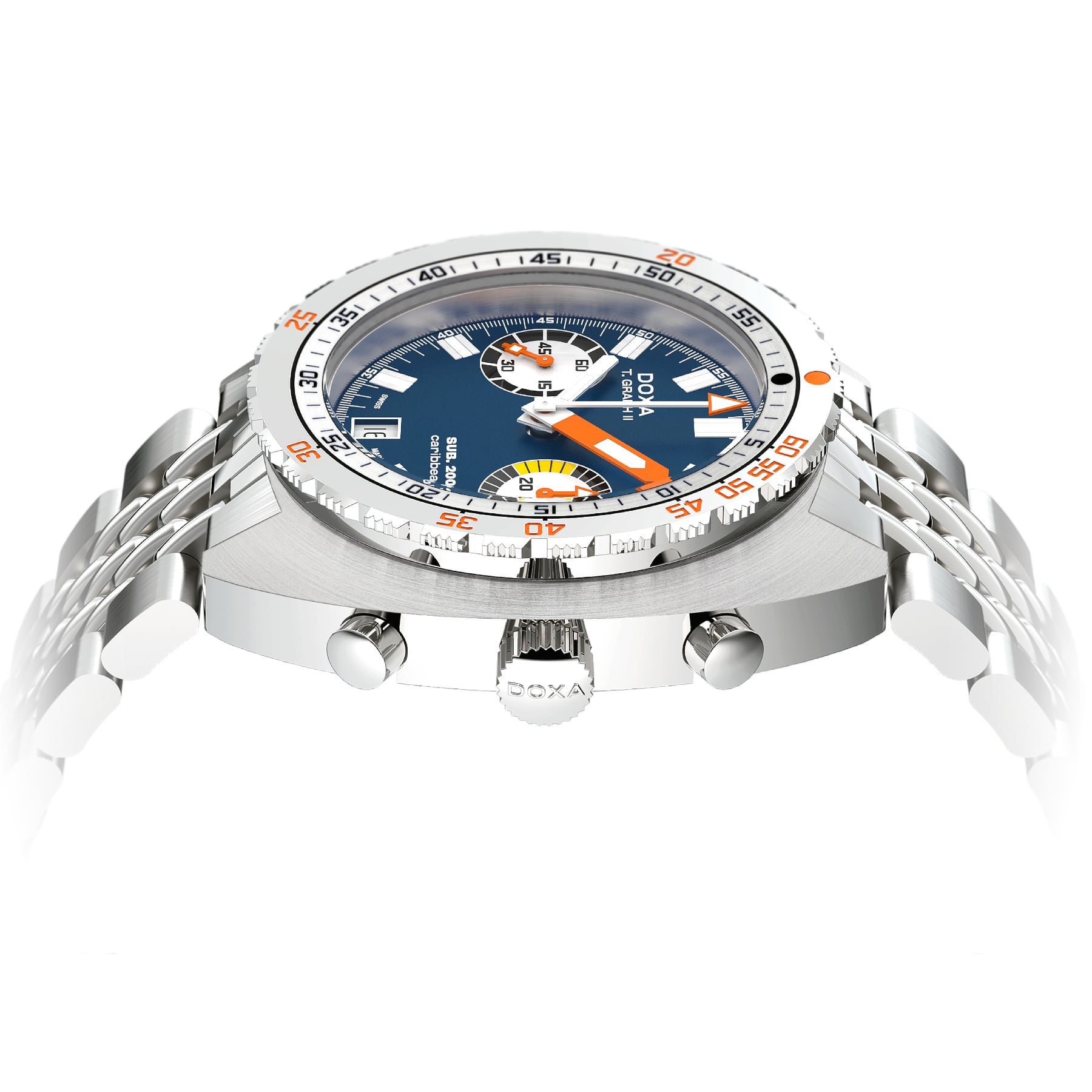 DOXA SUB 200 T.Graph II Caribbean on Bracelet 806.10.201.10