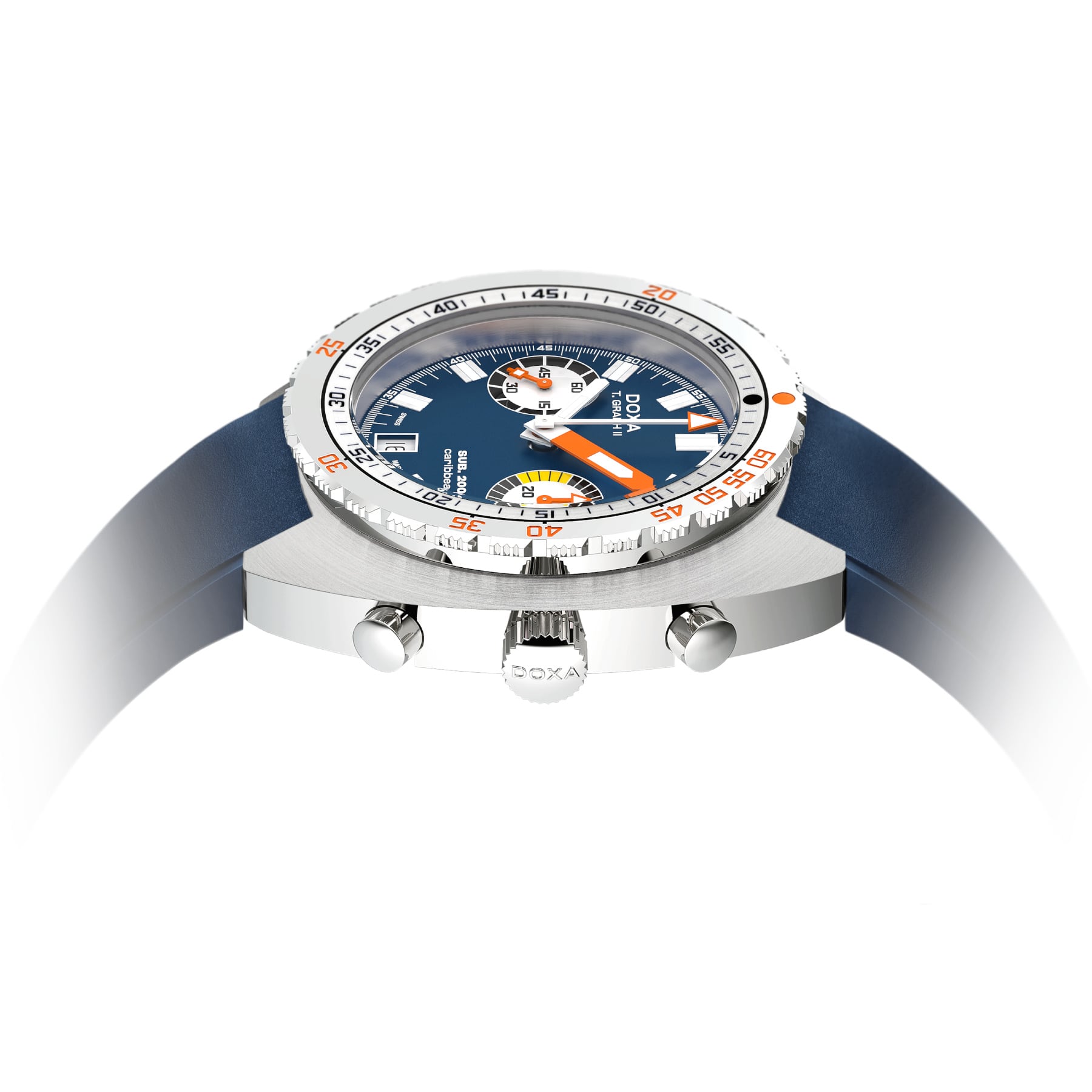DOXA SUB 200 T.Graph II Caribbean on Strap 806.10.201.32