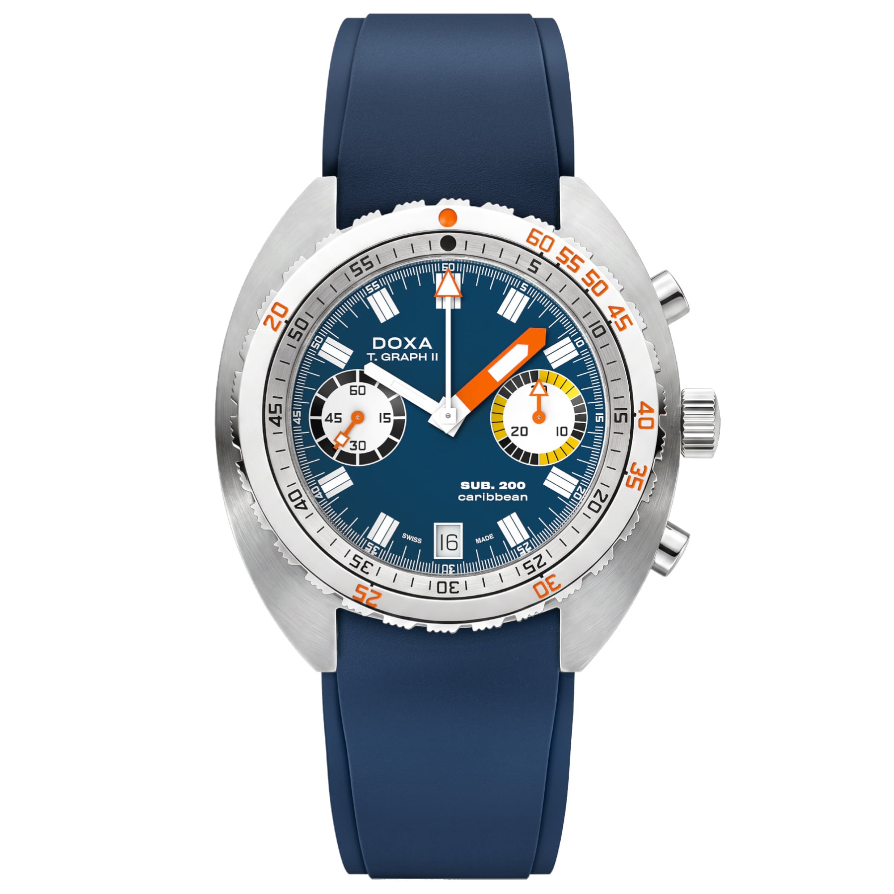DOXA SUB 200 T.Graph II Caribbean on Strap 806.10.201.32