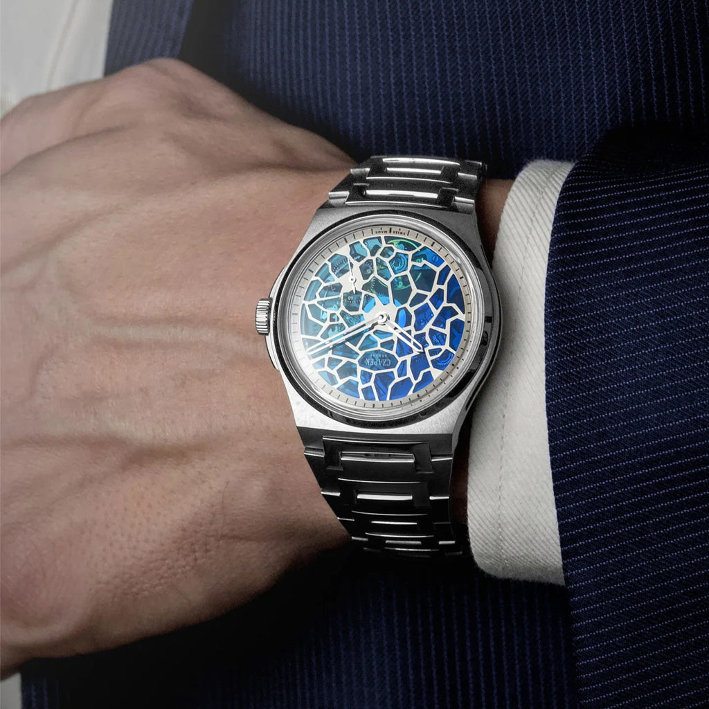 Czapek Antarctique Plique-À-Jour Polar Blue