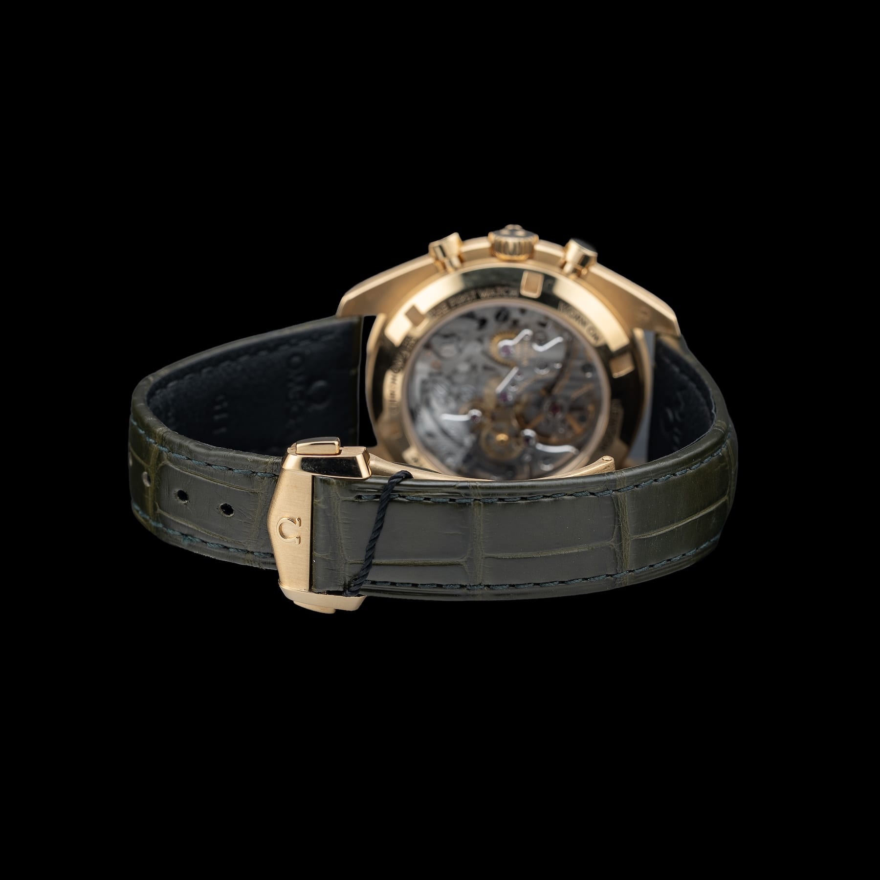 Omega Speedmaster Moonwatch Professional Master Chronometer Moonshine Gold Green Dial 310.63.42.50.10.001
