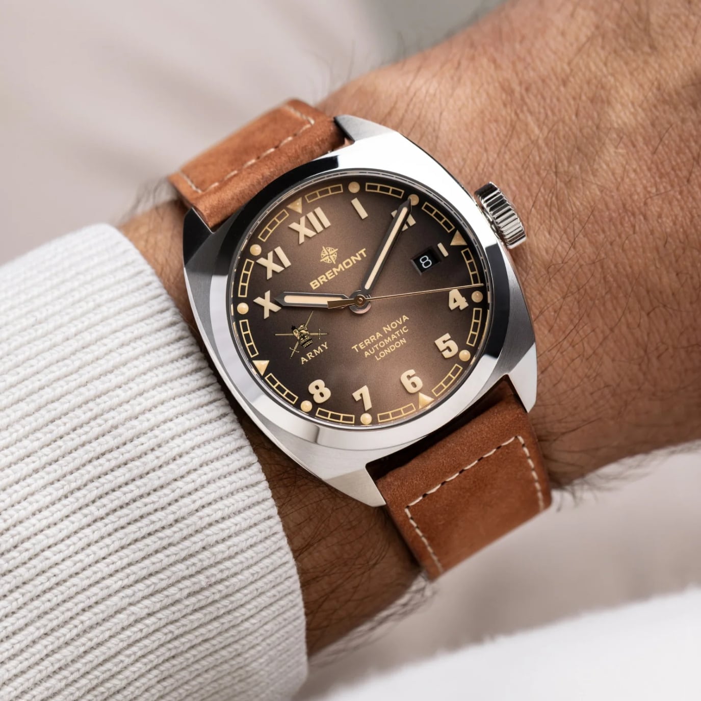 Bremont HMAF Terra Nova 40.5mm Date TN40-DT-SS-HMAF-BR-LS