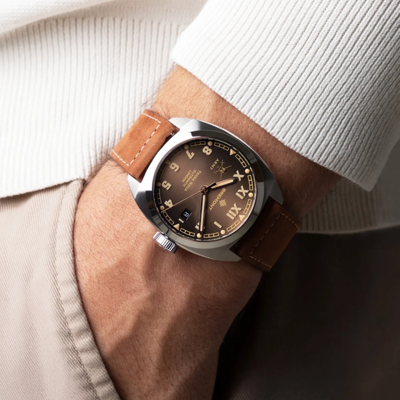 Bremont HMAF Terra Nova 40.5mm Date TN40-DT-SS-HMAF-BR-LS