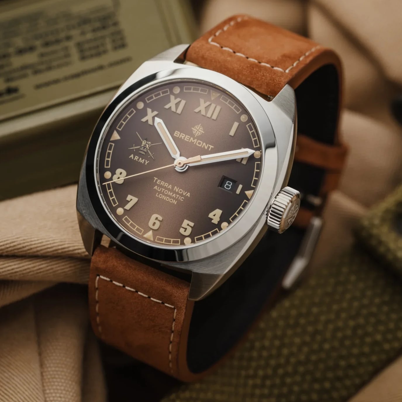 Bremont HMAF Terra Nova 40.5mm Date TN40-DT-SS-HMAF-BR-LS
