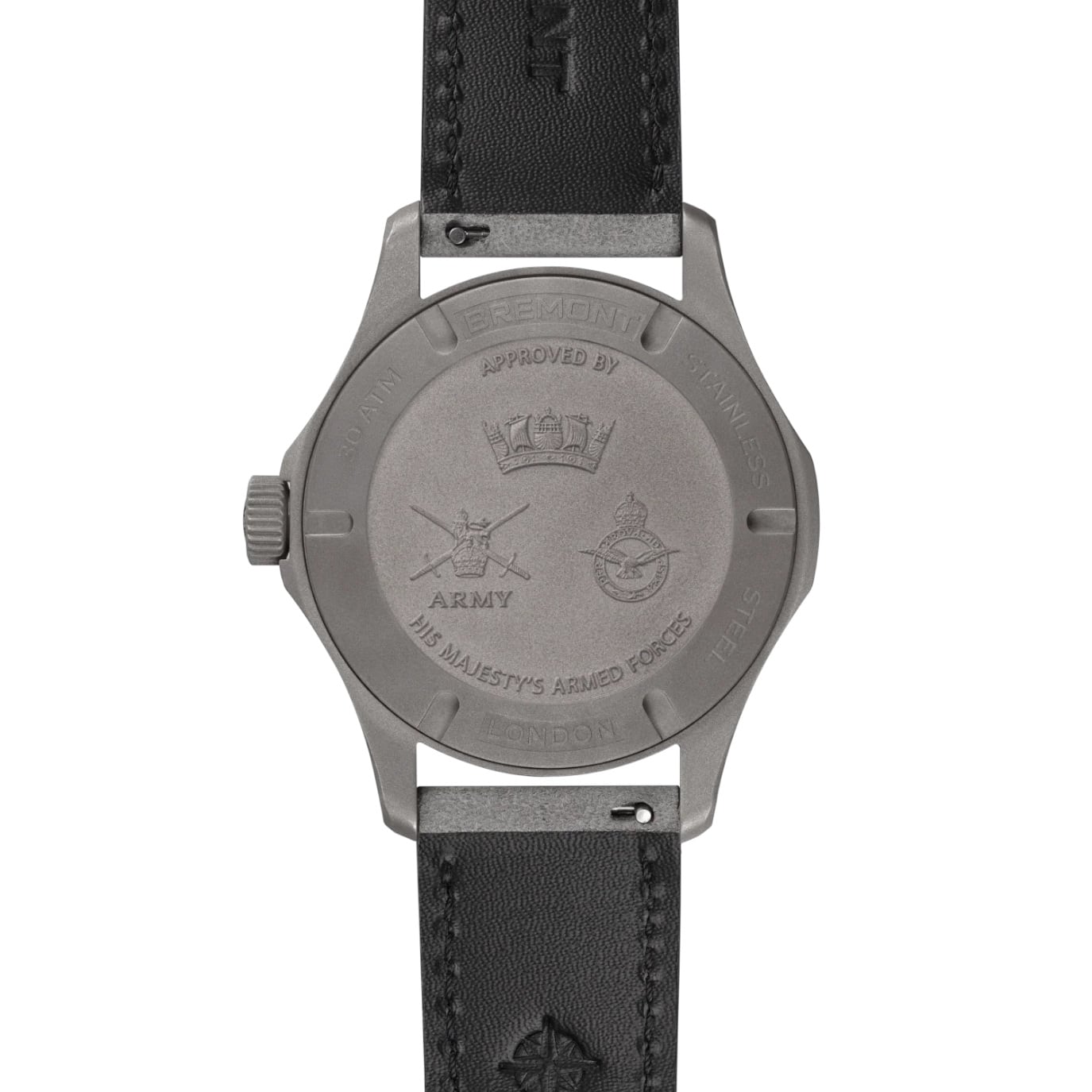 Bremont HMAF Supermarine 300M Grey Stainless Steel on Leather Strap