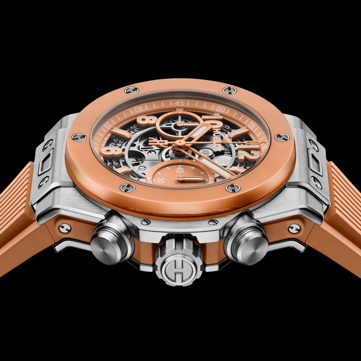 Hublot Big Bang Titanium Peach Ceramic - Exquisite Timepieces