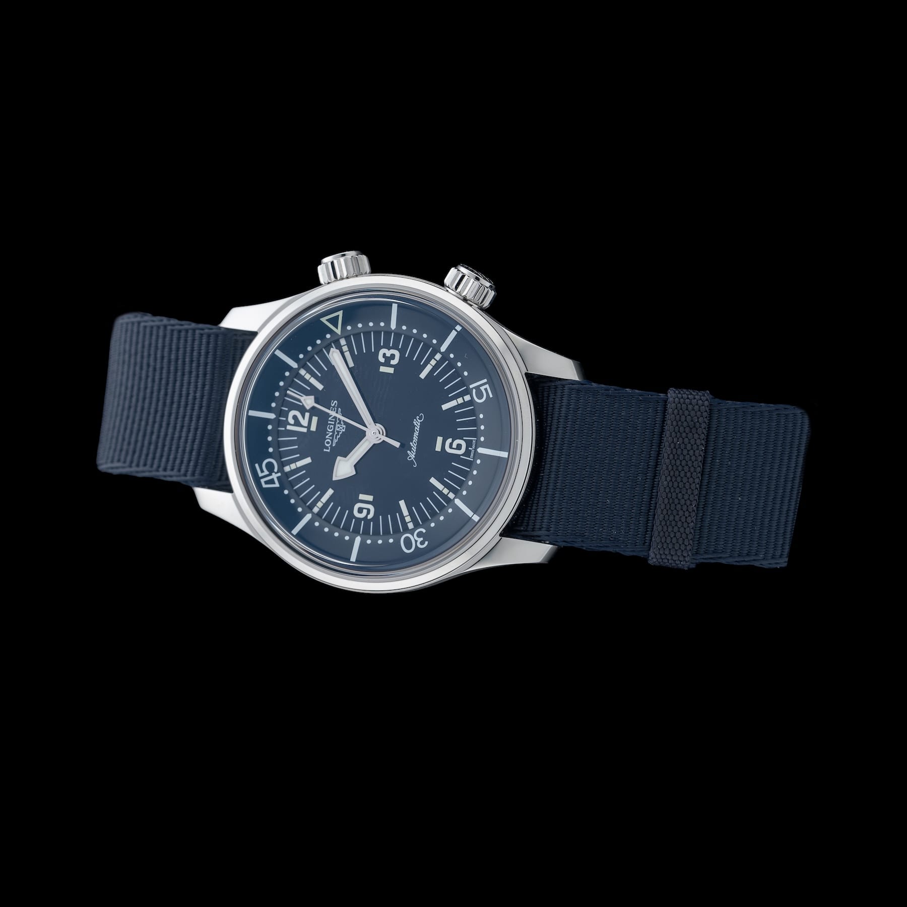 Longines L3.764.4.90.2 Legend Diver 39mm Blue Dial on NATO Strap
