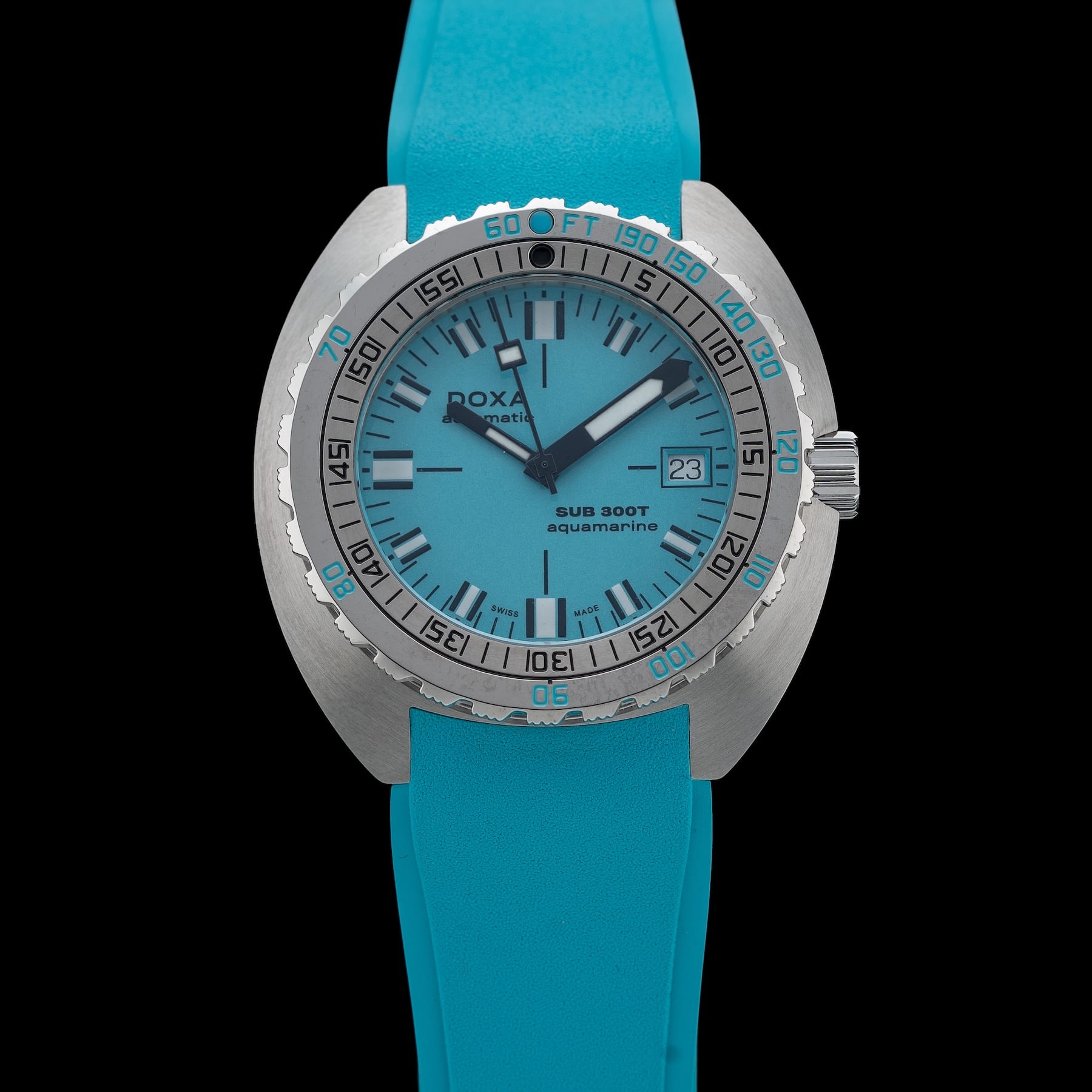 DOXA Sub 300T Aquamarine 840.10.241.25 on Strap