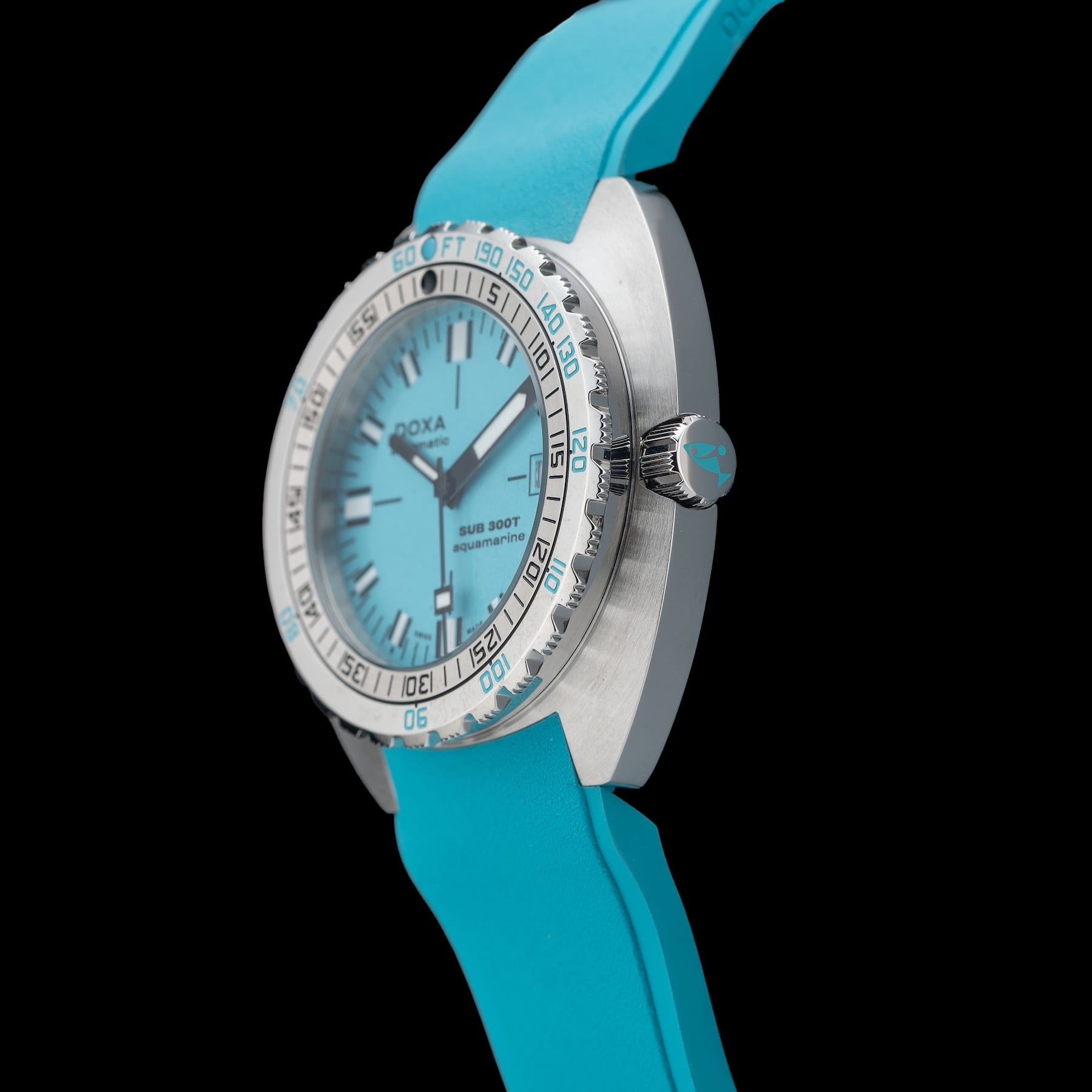 DOXA Sub 300T Aquamarine 840.10.241.25 on Strap