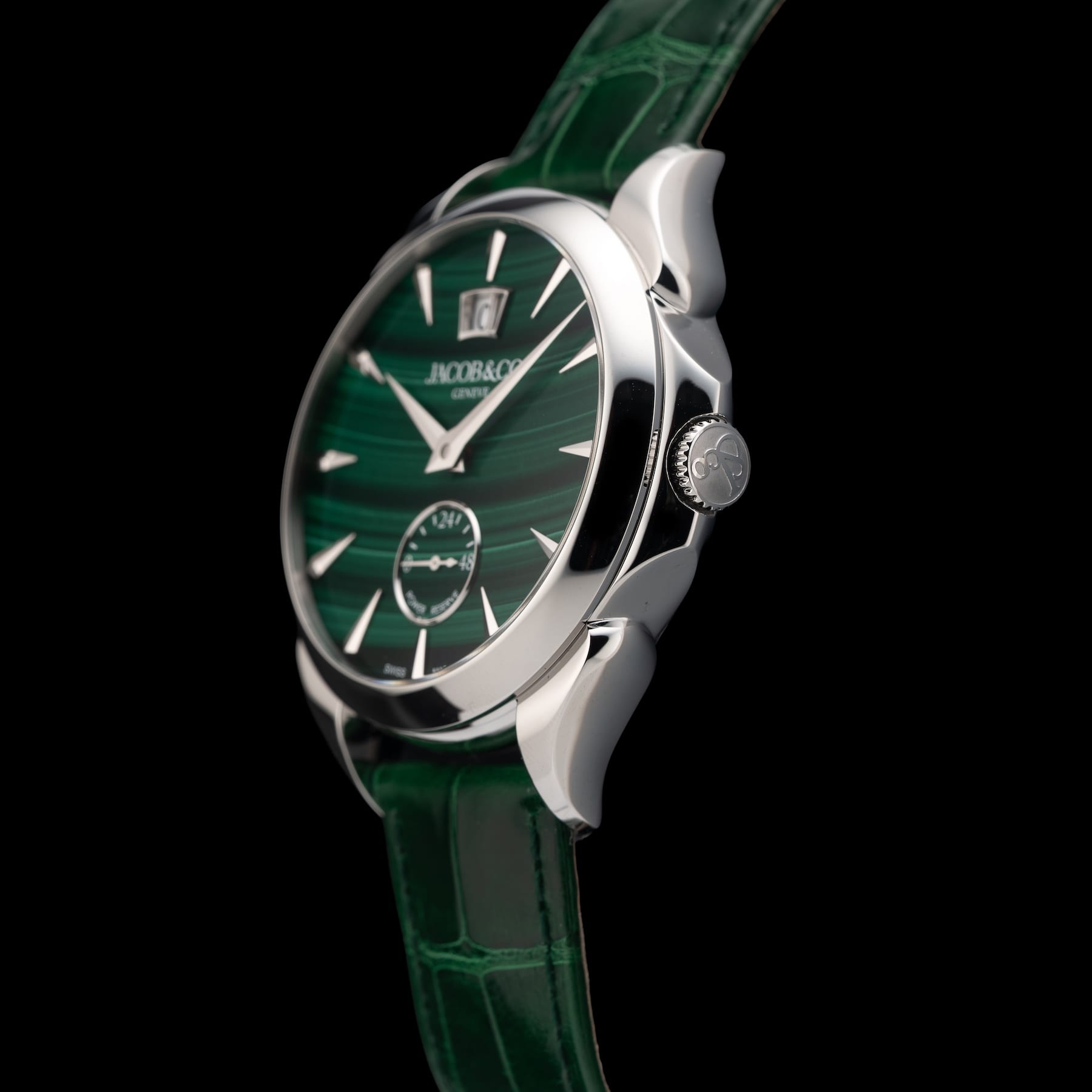 Jacob & Co. Palatial Classic Malachite on Strap PC400.10.AA.AC.ABALA