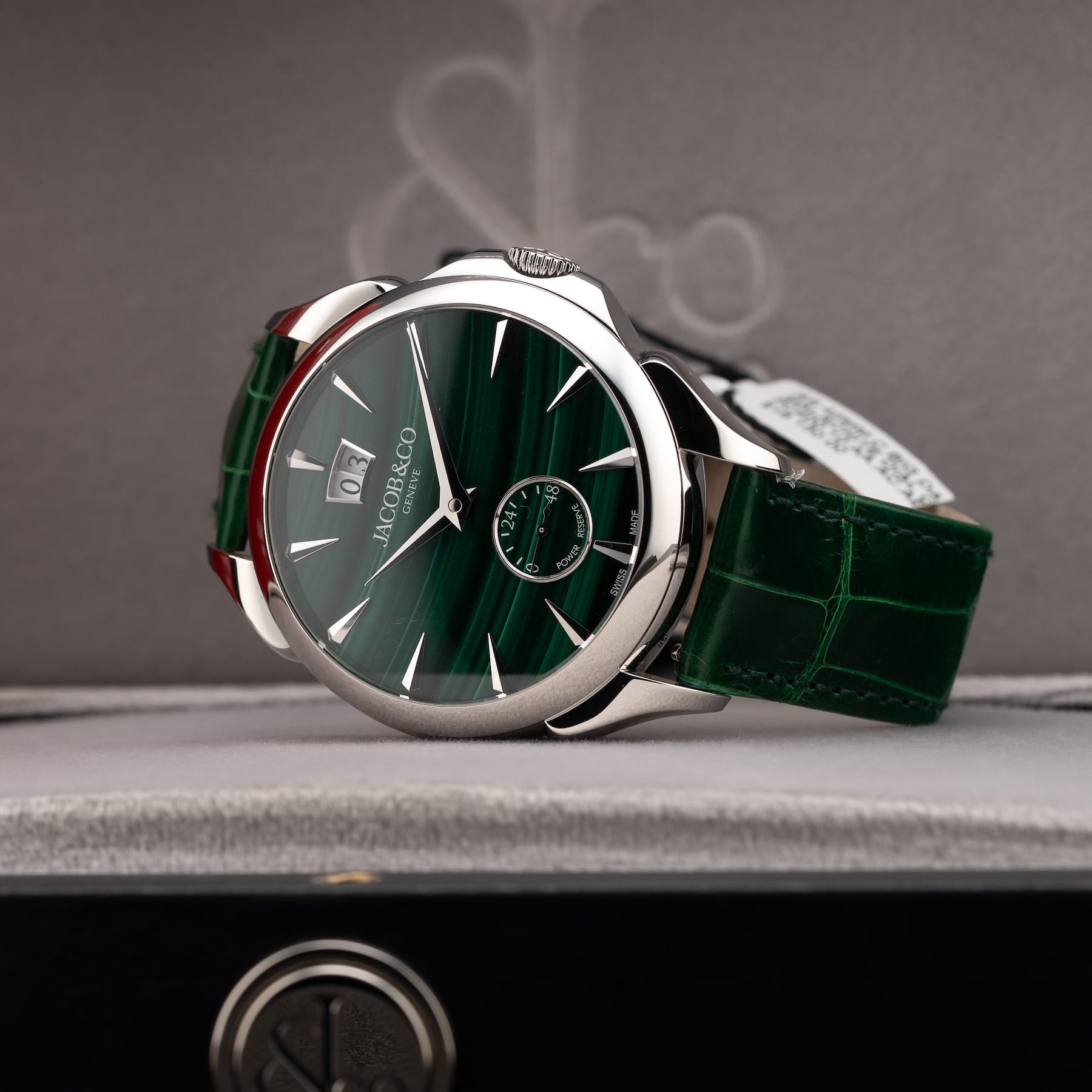 Jacob & Co. Palatial Classic Malachite on Strap PC400.10.AA.AC