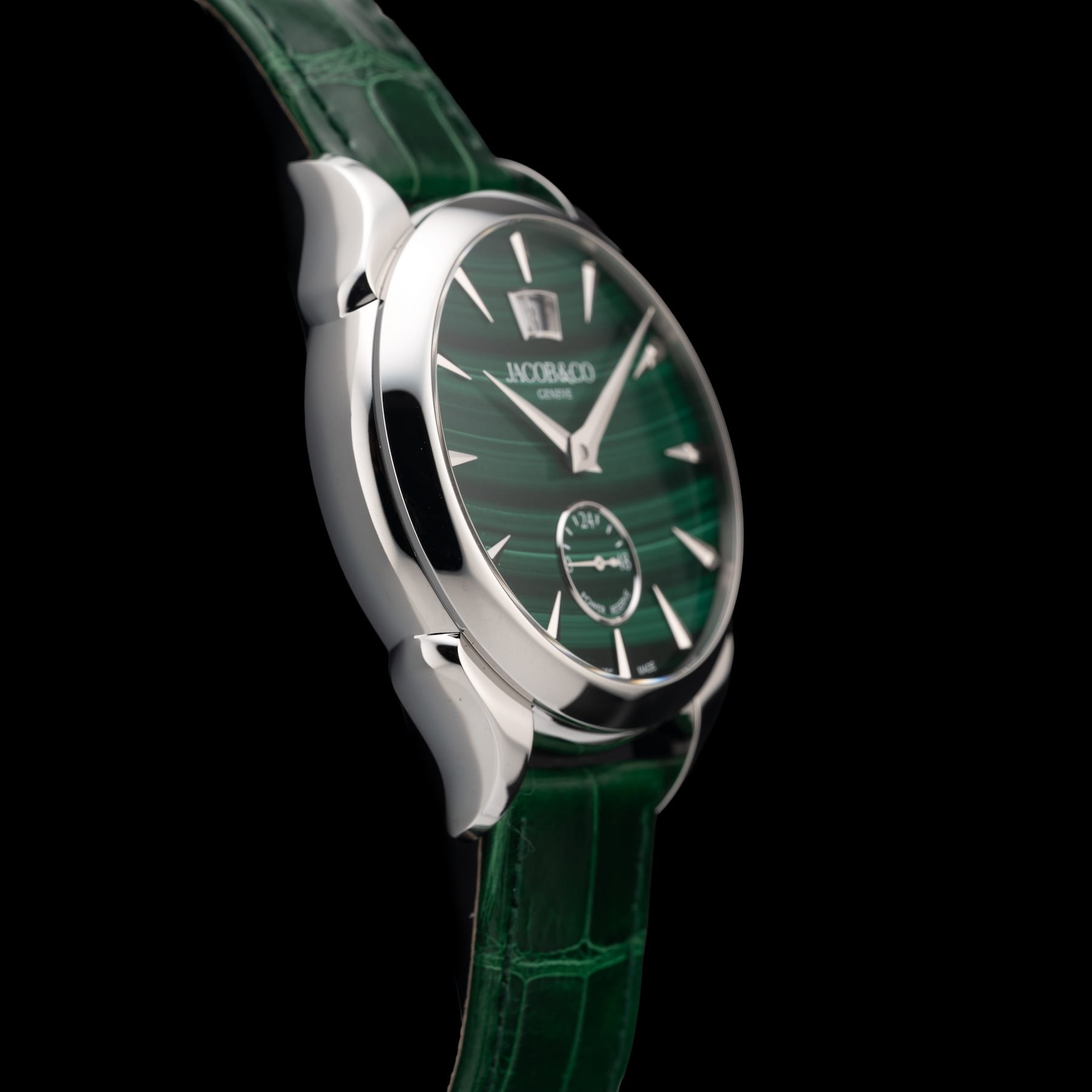 Jacob & Co. Palatial Classic Malachite on Strap PC400.10.AA.AC.ABALA