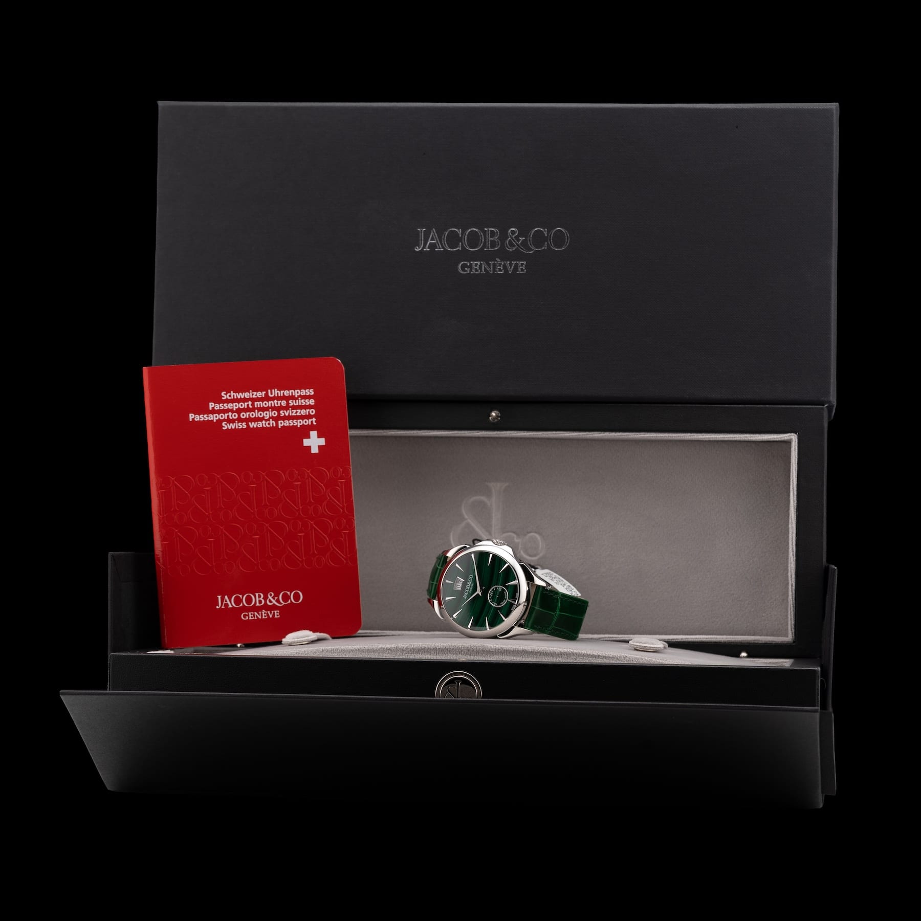 Jacob & Co. Palatial Classic Malachite on Strap PC400.10.AA.AC.ABALA