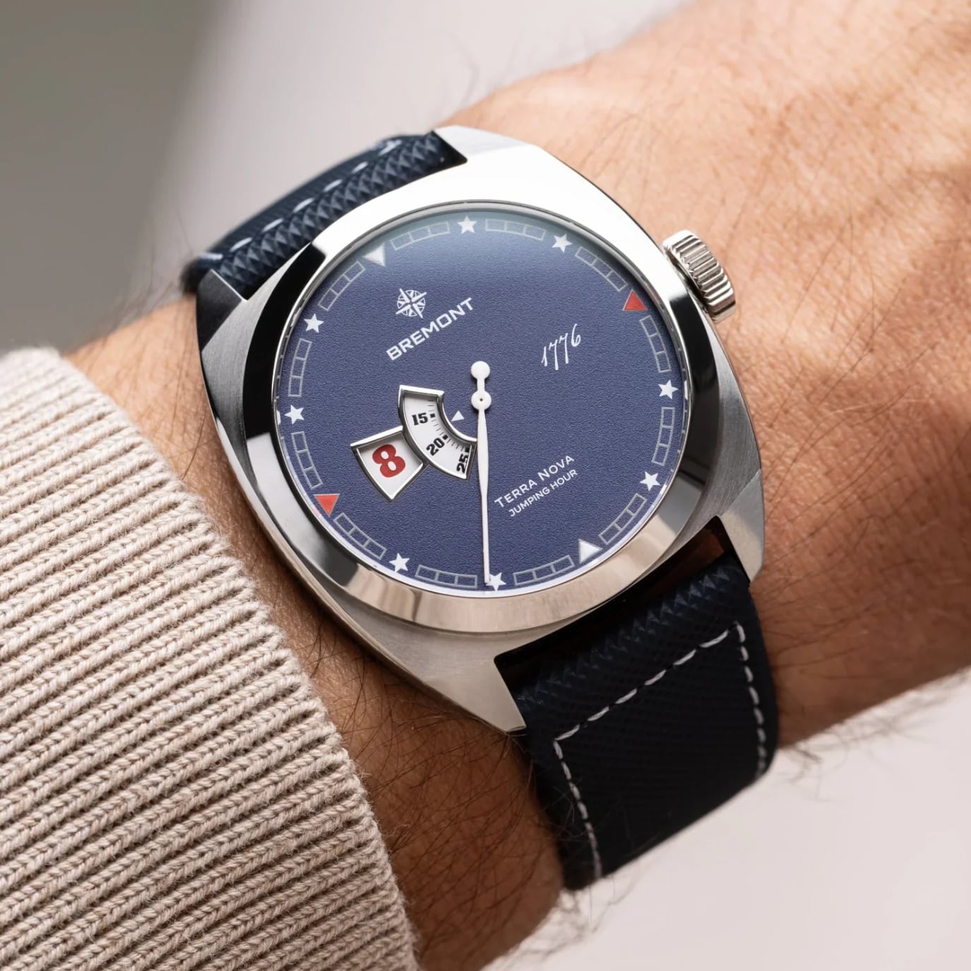 Bremont Terra Nova 40.5mm Jumping Hour 1776 On Bracelet