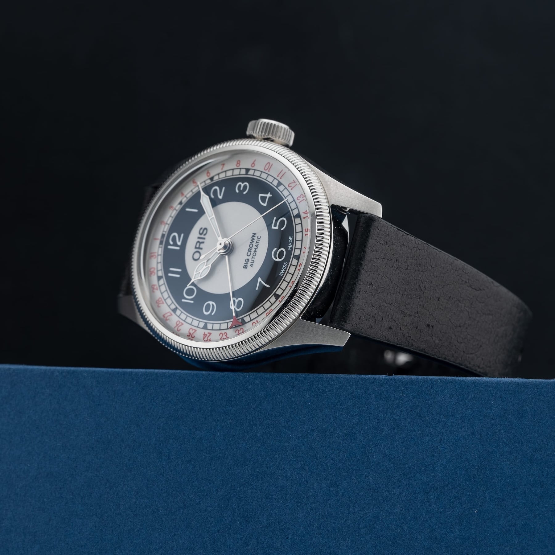 Oris 01 754 7779 4061-07 5 19 25 Big Crown Pointer Date "Bullseye"