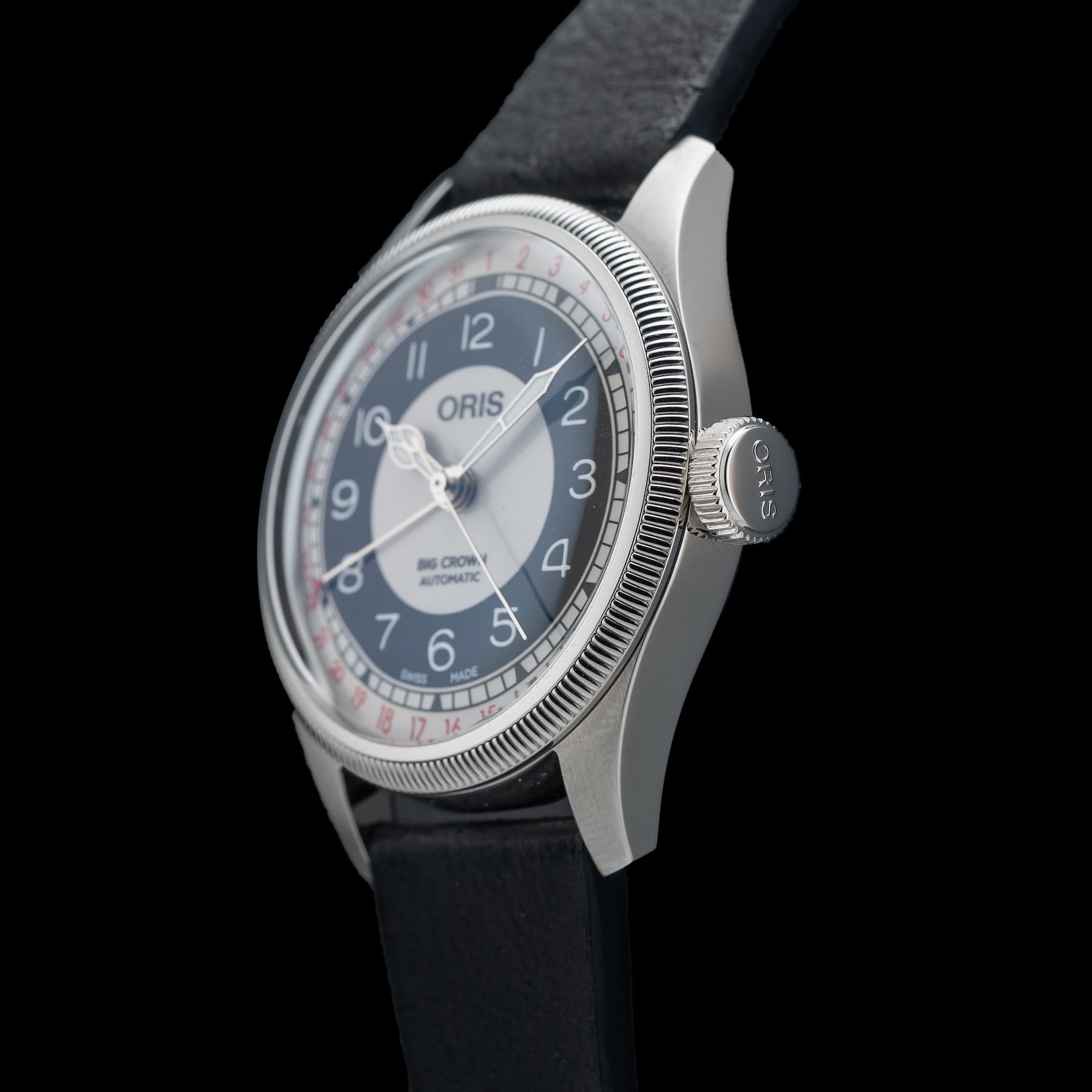 Oris 01 754 7779 4061-07 5 19 25 Big Crown Pointer Date "Bullseye"