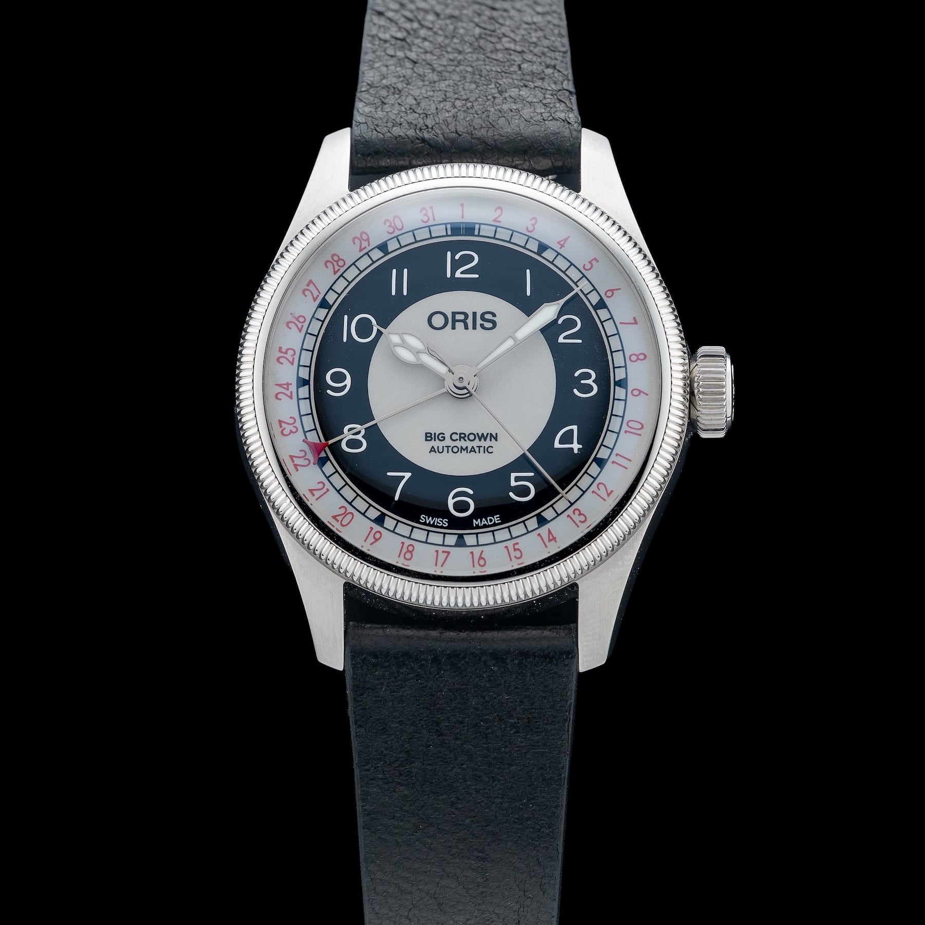 Oris 01 754 7779 4061-07 5 19 25 Big Crown Pointer Date "Bullseye"