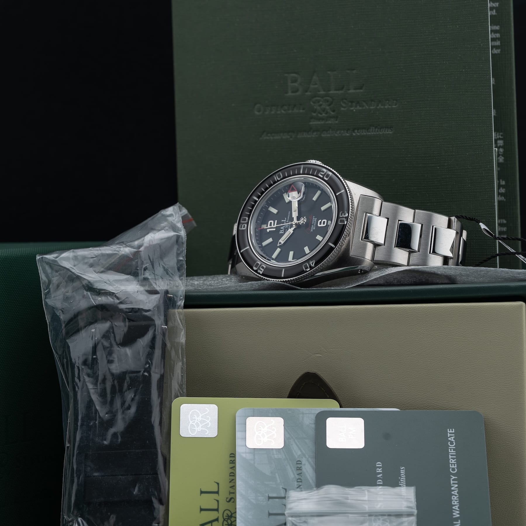 Ball Engineer M Skindiver III 41.5mm Black Dial Limited Edition DD3100A-S1C-BK