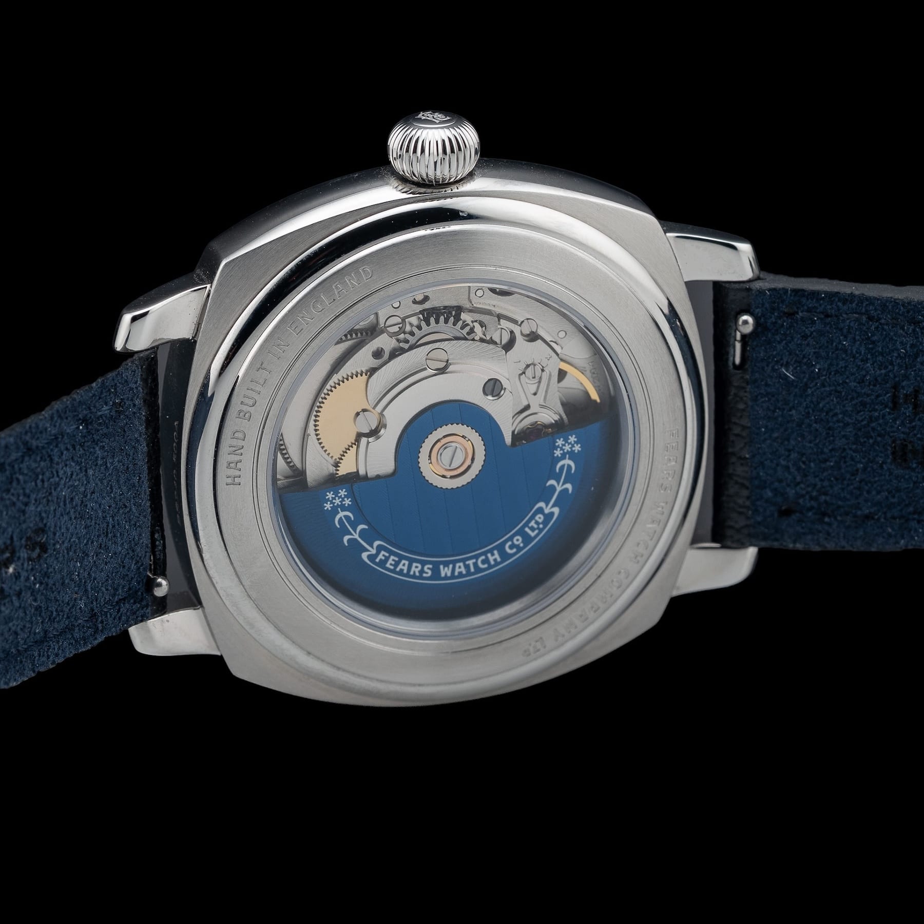 Fears Brunswick 40.5 Jump Hour Coral On Buffalo Leather Strap BS240.500A.114.047