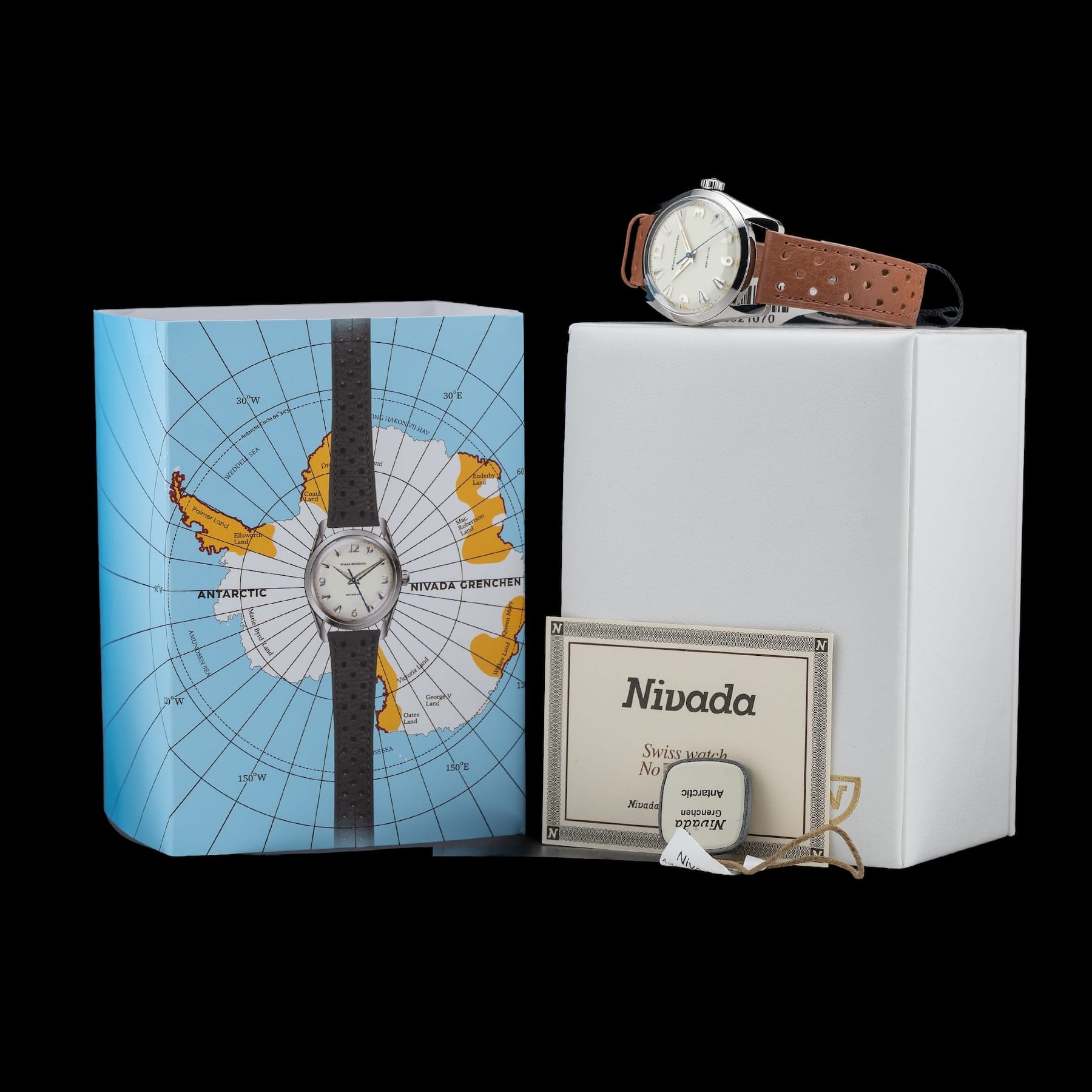 Nivada Grenchen Antarctic 35mm Beige Luminova 35001M41