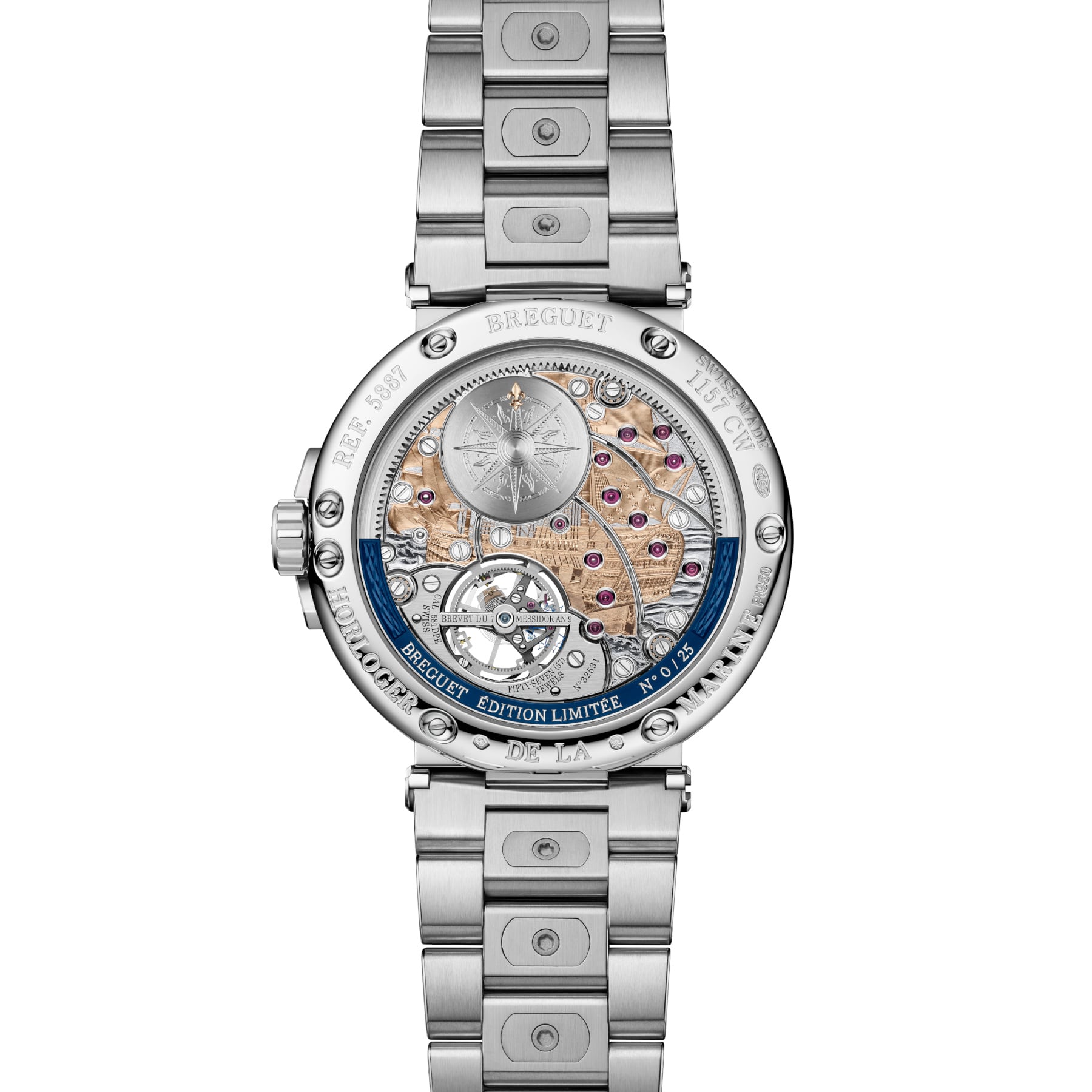 Breguet Marine Tourbillon Equation Marchante 5887PT/YS/PW0 Sl
