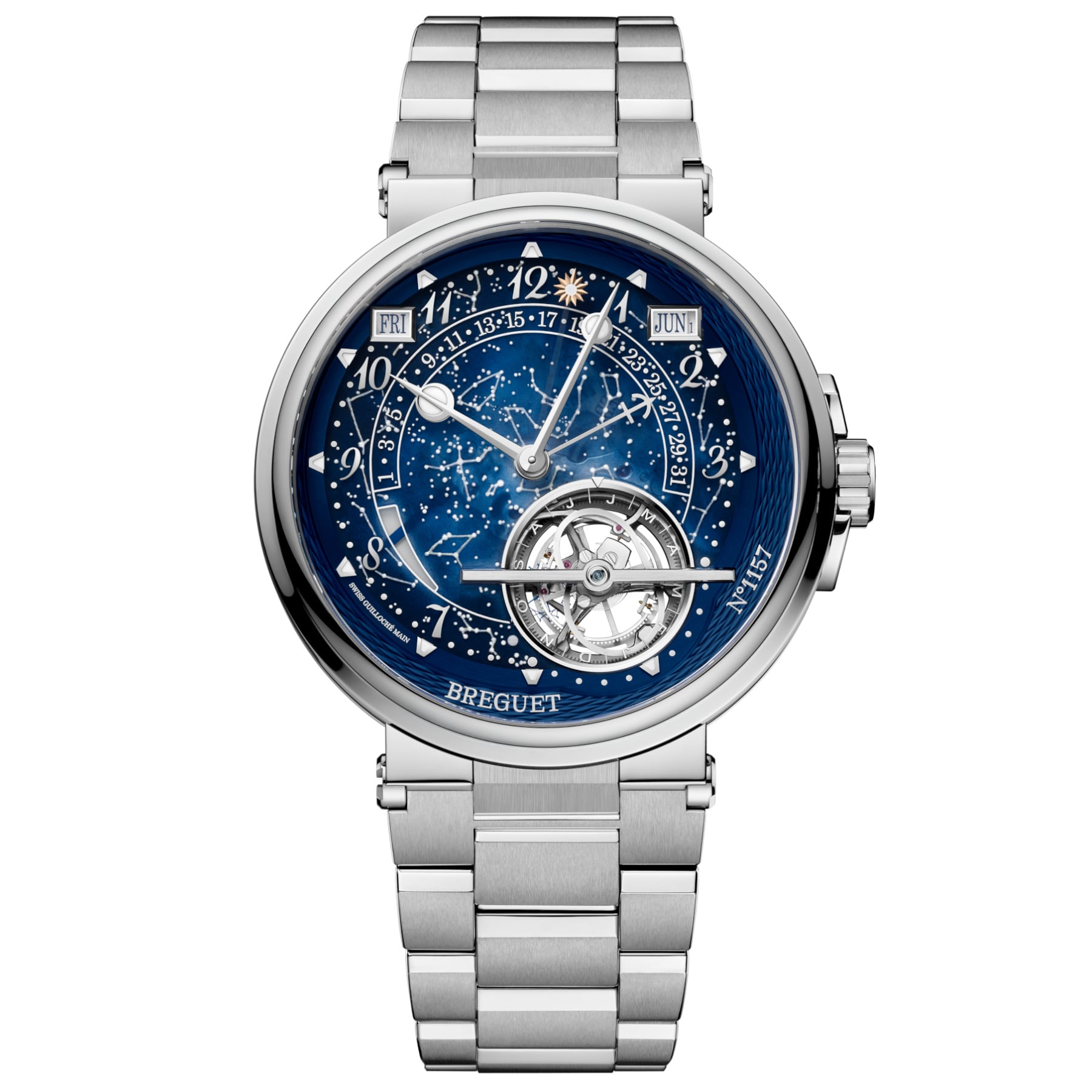 Breguet Marine Tourbillon Equation Marchante 5887PT/YS/PW0 Sl