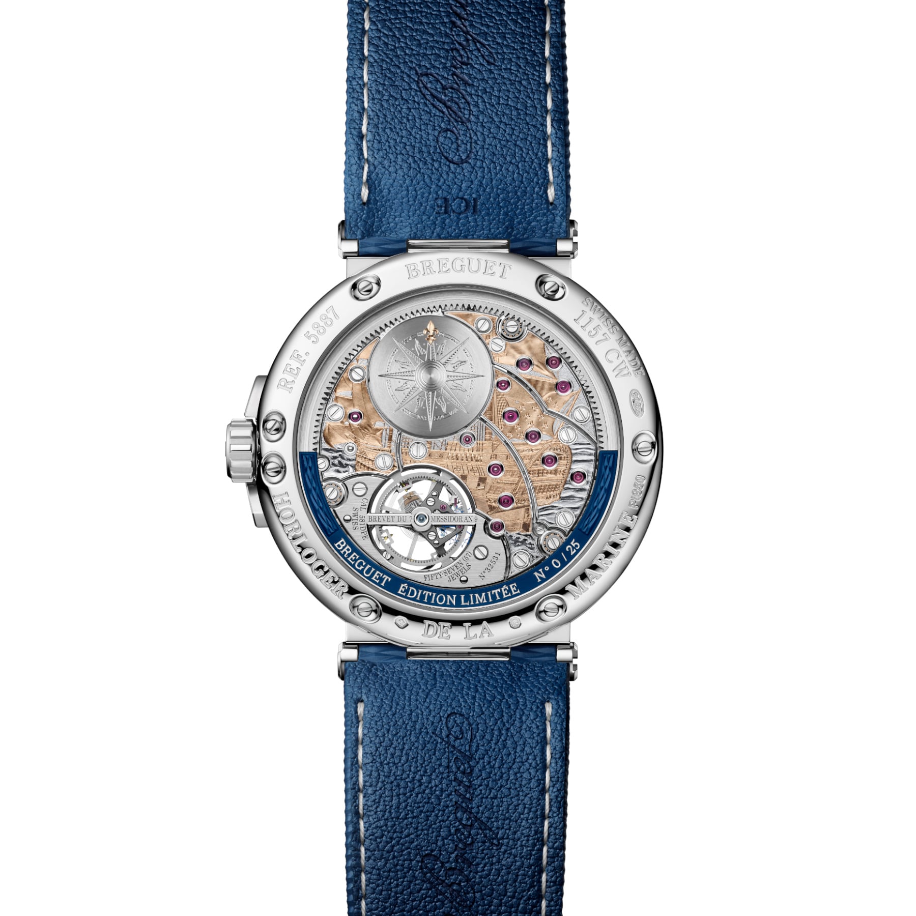 Breguet Marine Tourbillon Equation Marchante 5887PT/YS/5WVSL
