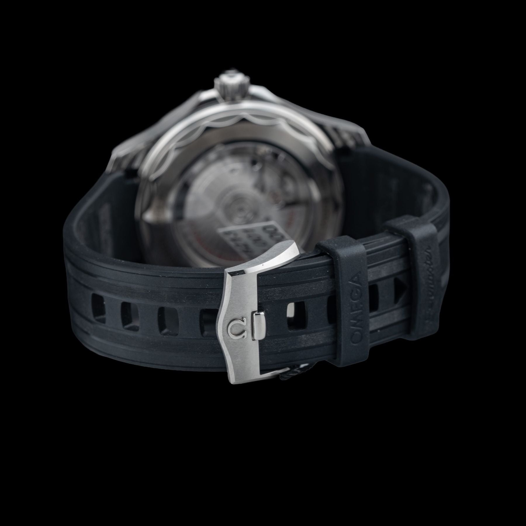 Omega 210.32.42.20.01.001 Seamaster Diver 300M Co-Axial Master Chronometer Black Dial On Rubber Strap