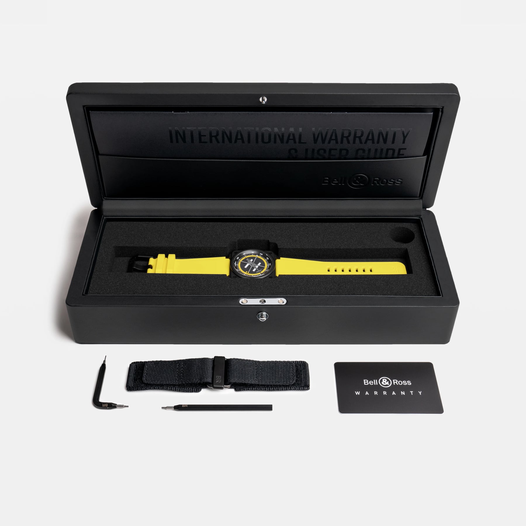 Bell & Ross BR03 Auto Helicopter on Rubber Strap BR03A-HE-CE/SRB