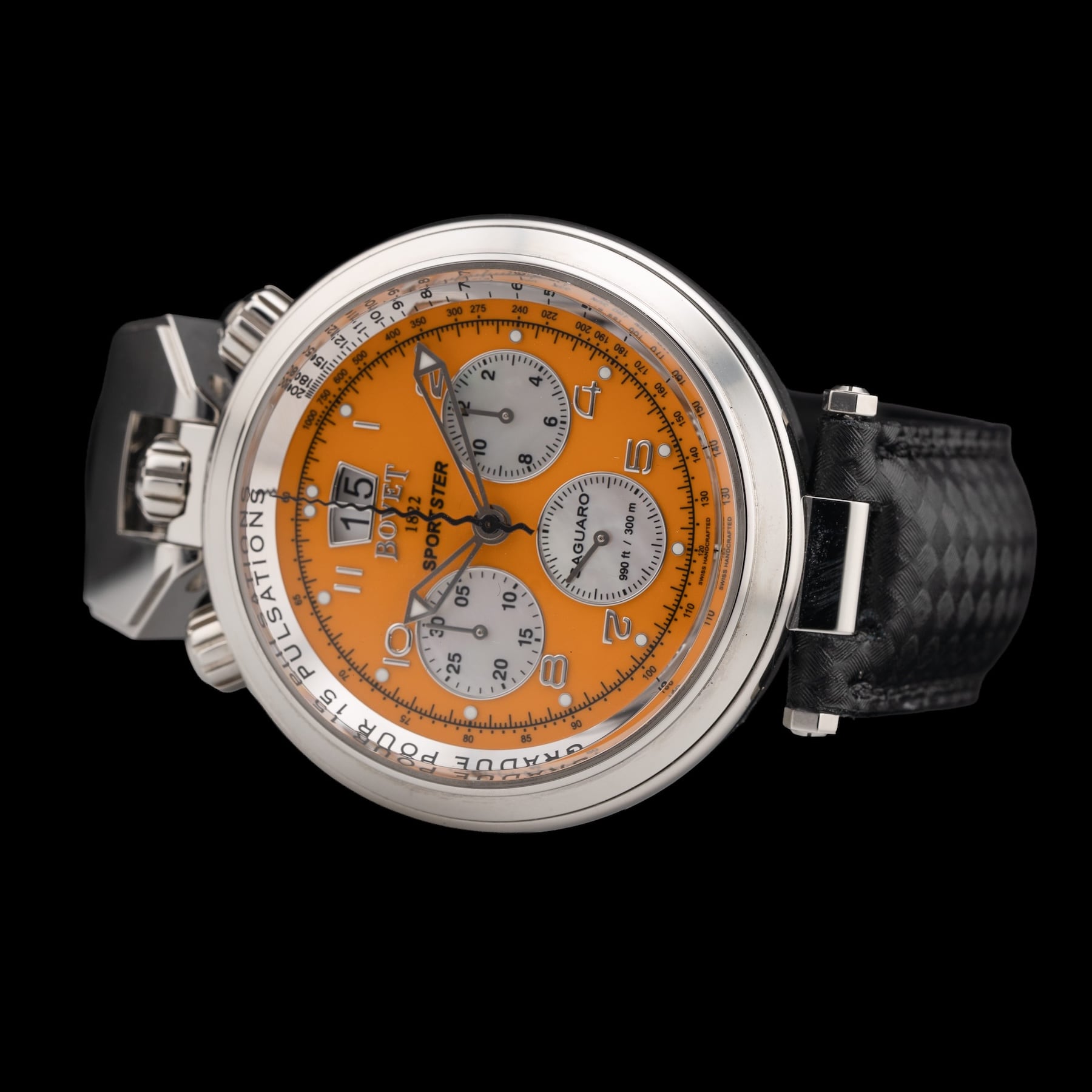 Bovet Sportster Orange Dial Steel SP0480