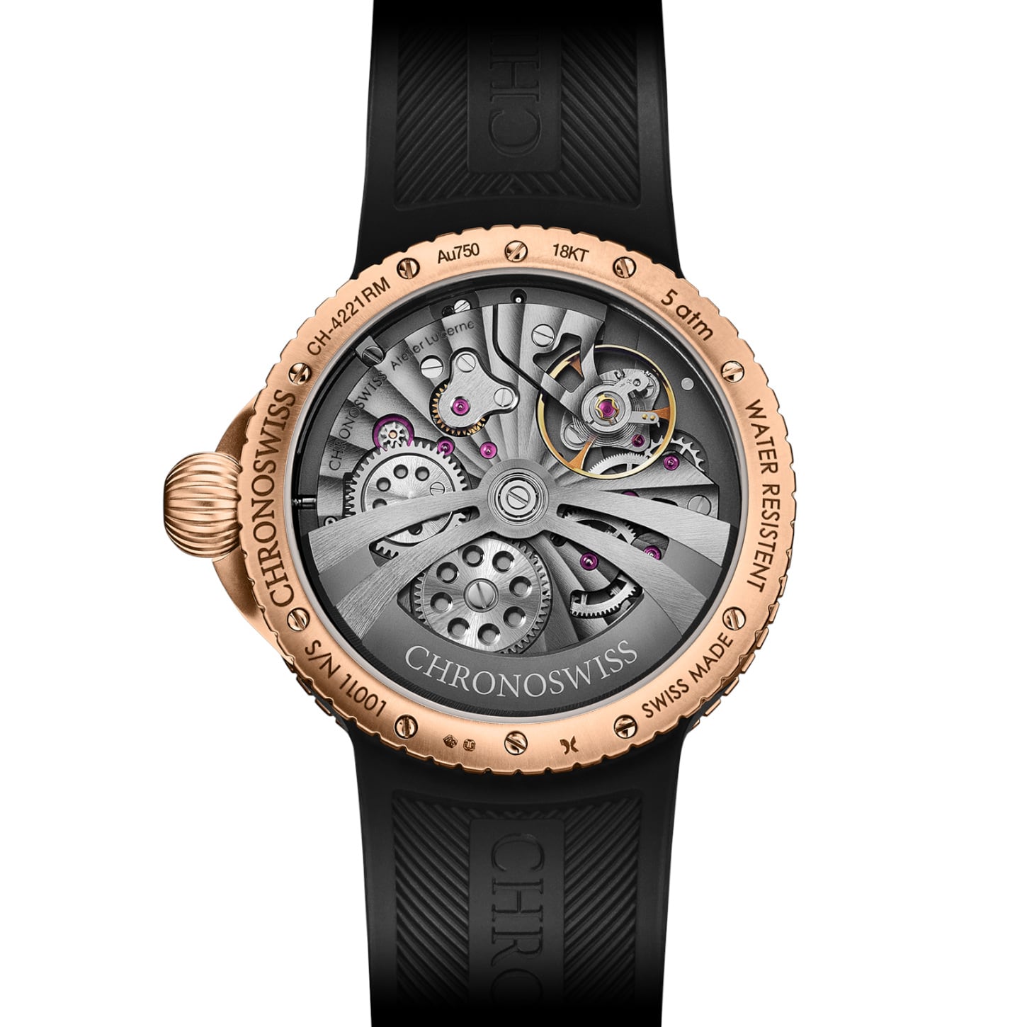 Chronoswiss Pulse GMT Frosted Guilloché Gold CH-4221RM-GR