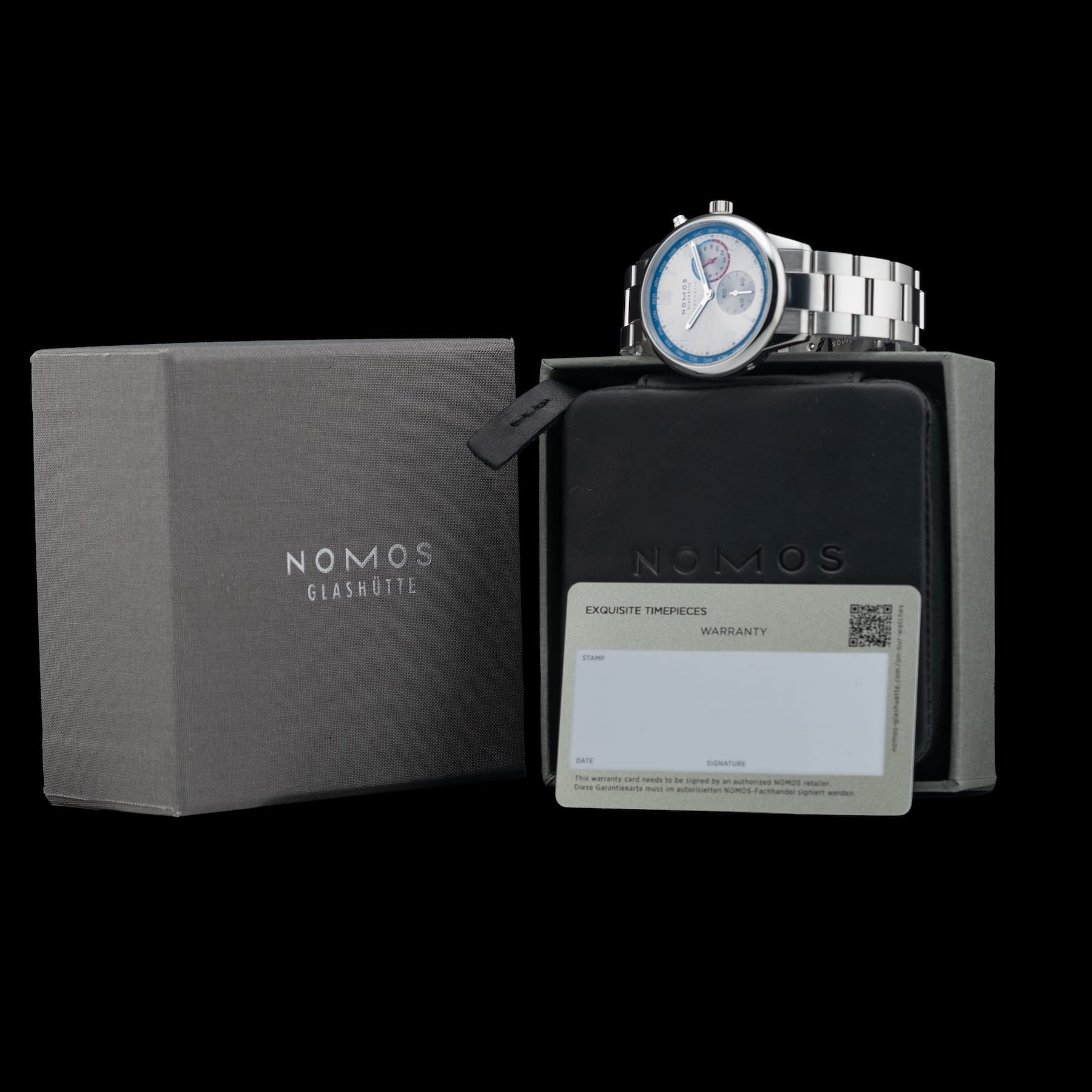 NOMOS Glashütte Club Sport Neomatik Worldtimer Silver 791