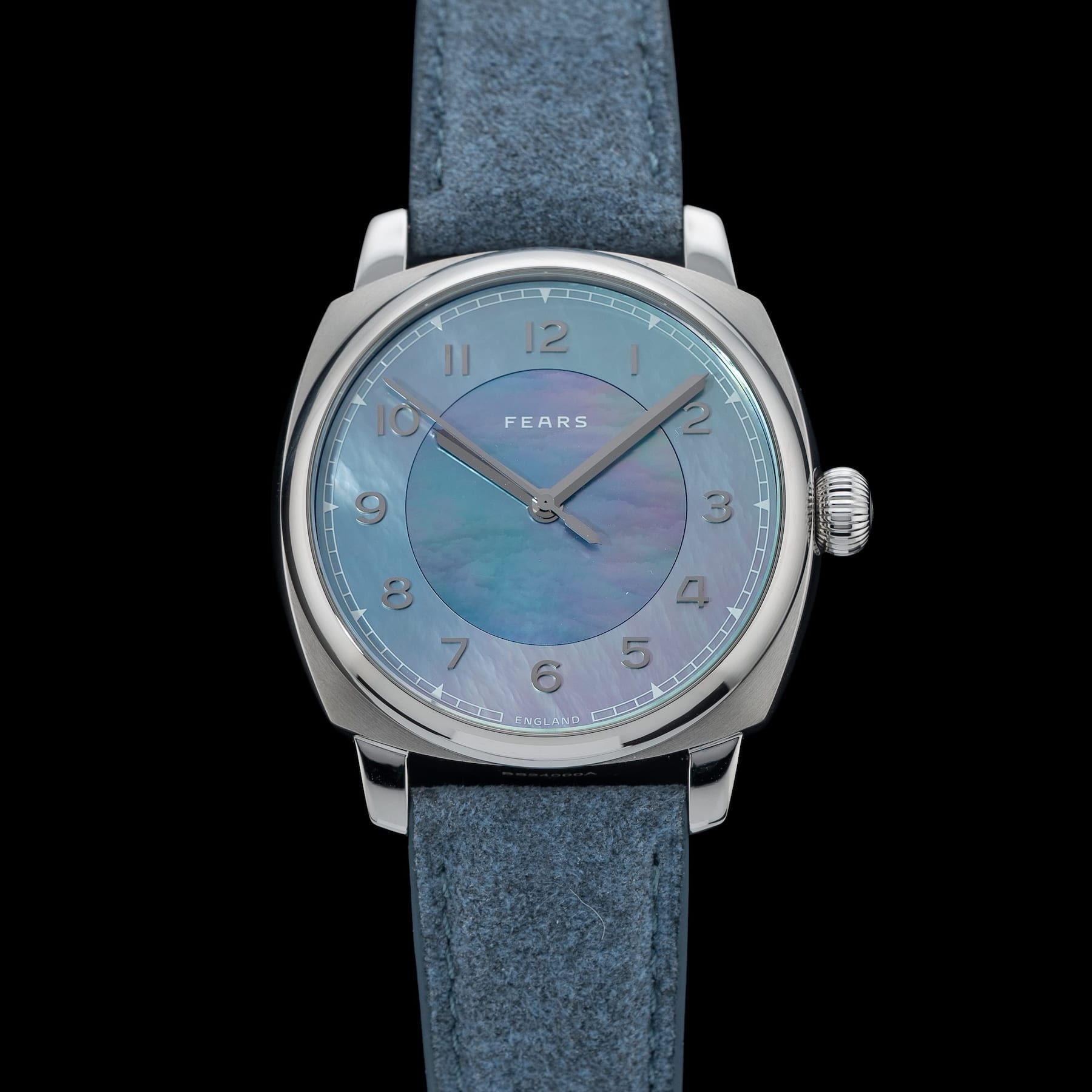 Fears BS24000A.008.093 Brunswick 40 'Aurora' Mother of Pearl on Alcantara Strap