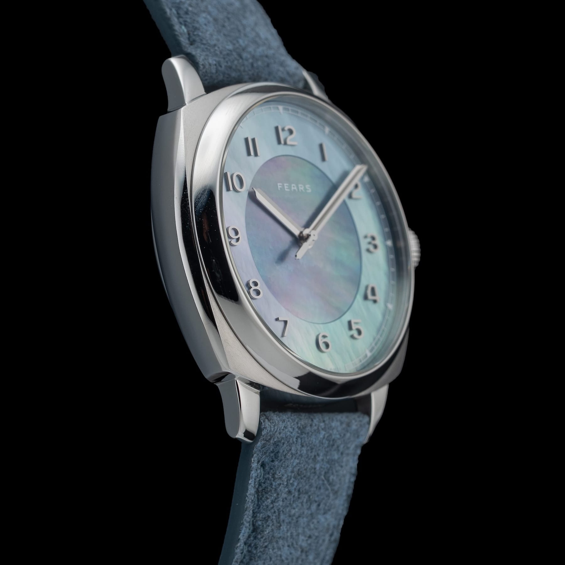 Fears BS24000A.008.093 Brunswick 40 'Aurora' Mother of Pearl on Alcantara Strap