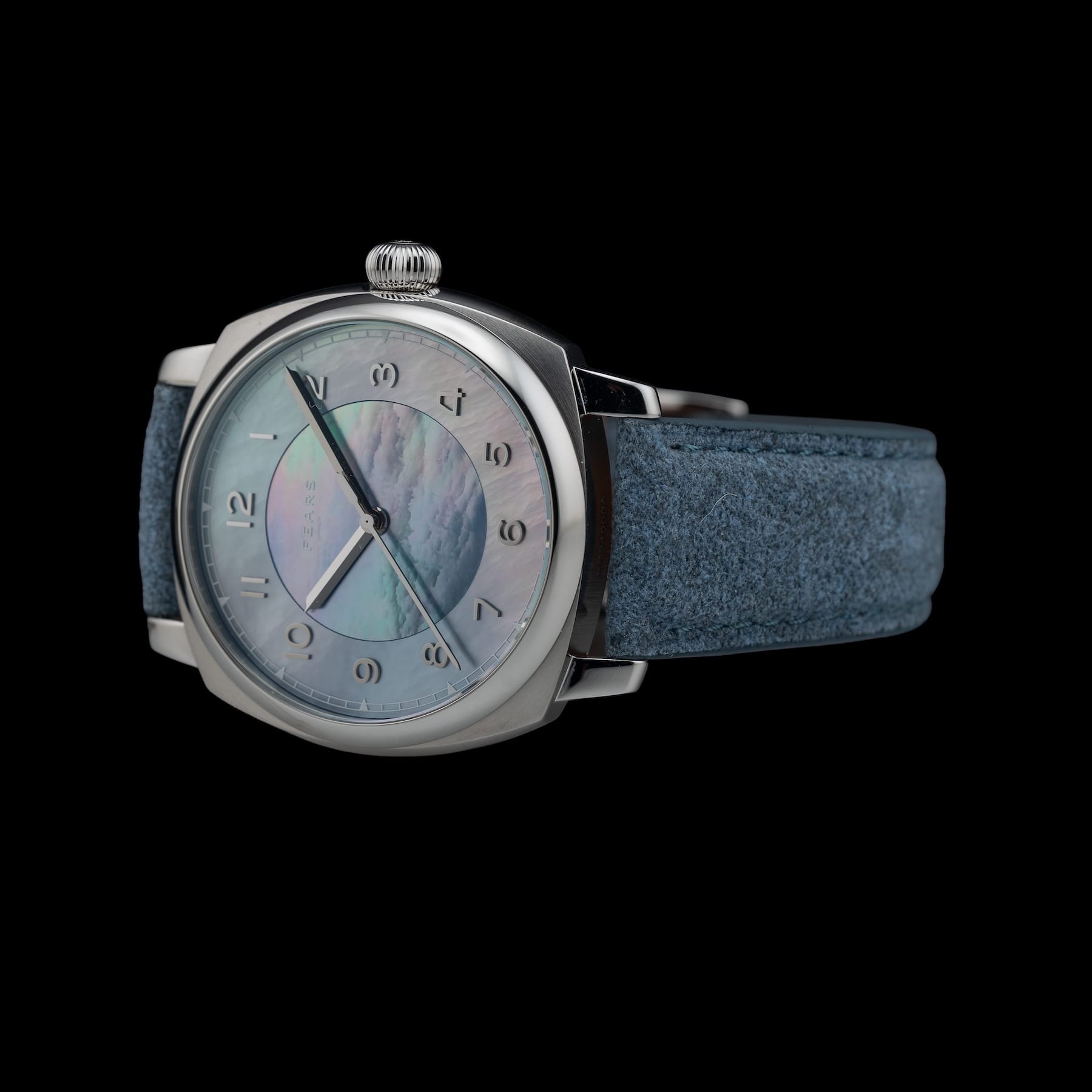 Fears BS24000A.008.093 Brunswick 40 'Aurora' Mother of Pearl on Alcantara Strap