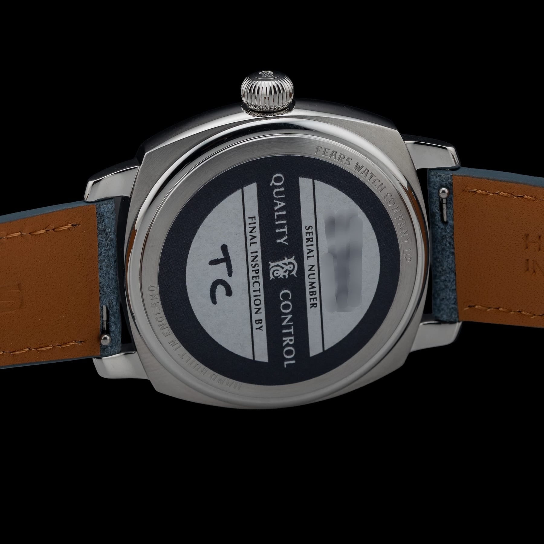 Fears BS24000A.008.093 Brunswick 40 'Aurora' Mother of Pearl on Alcantara Strap