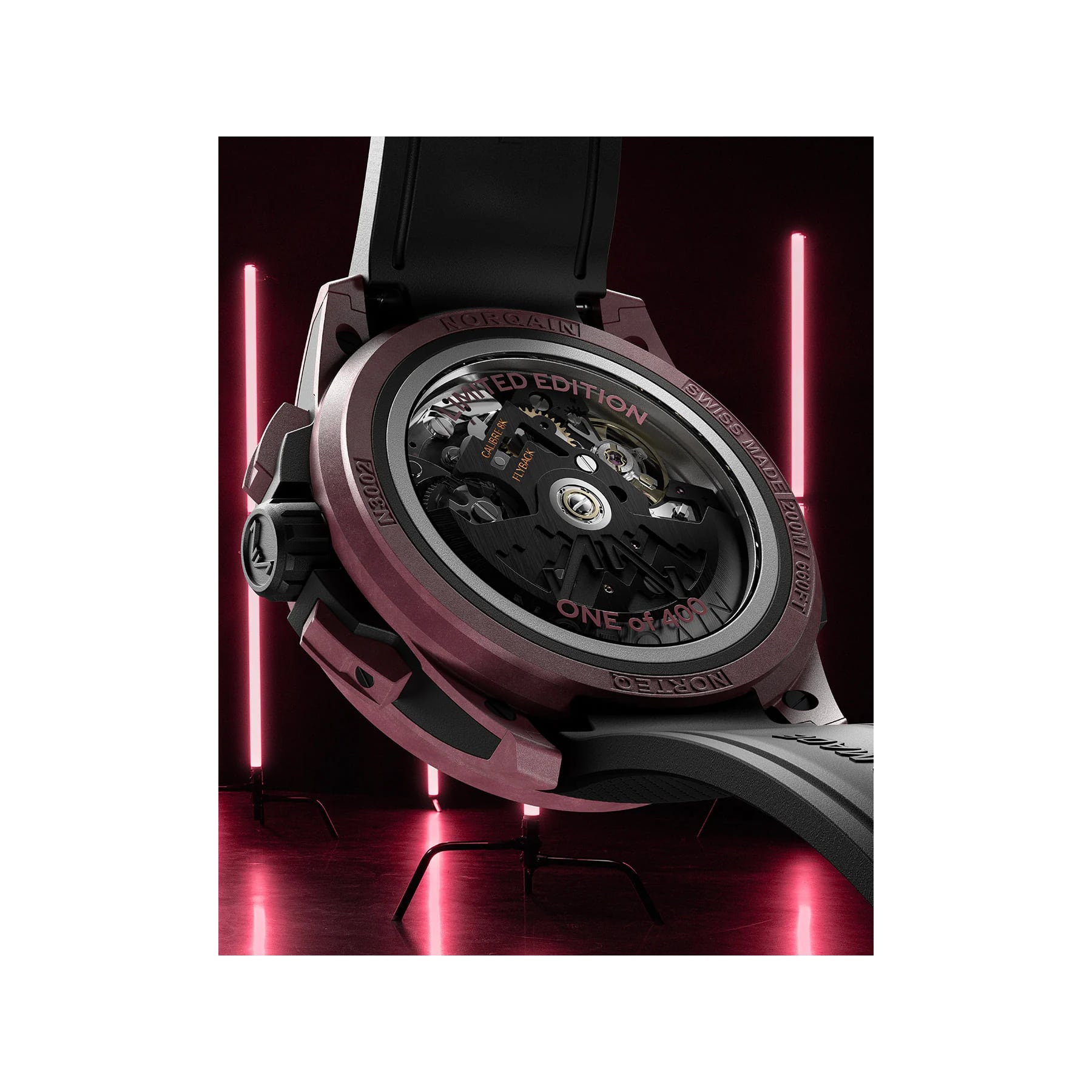 NORQAIN Wild One Skeleton Chrono Limited Edition 42Mm N3002.40Q02.B01.R02