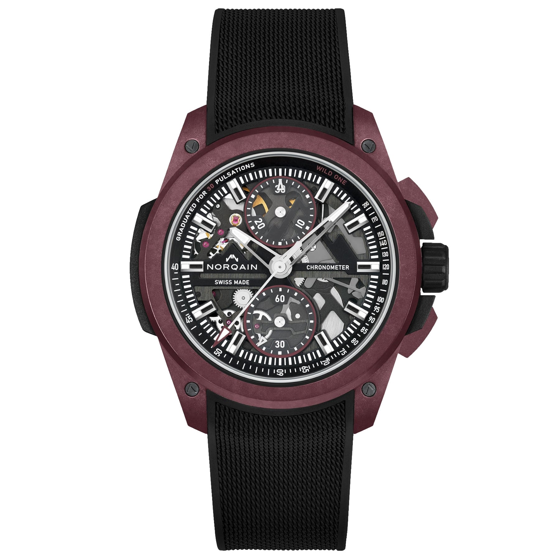 NORQAIN Wild One Skeleton Chrono Limited Edition 42Mm N3002.40Q02.B01.R01
