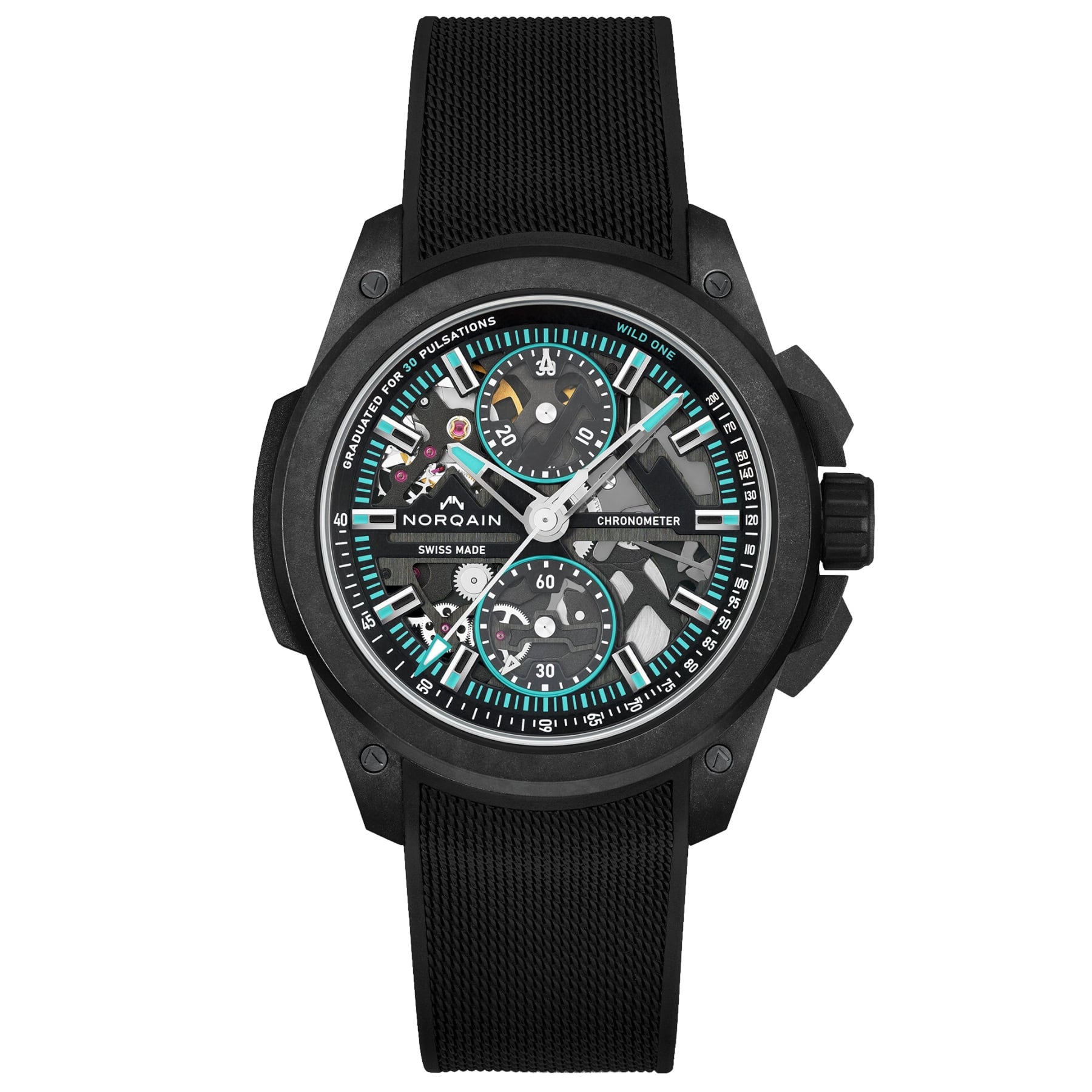 NORQAIN Wild One Skeleton Chrono 42Mm N3002.40Q01.B07.R02