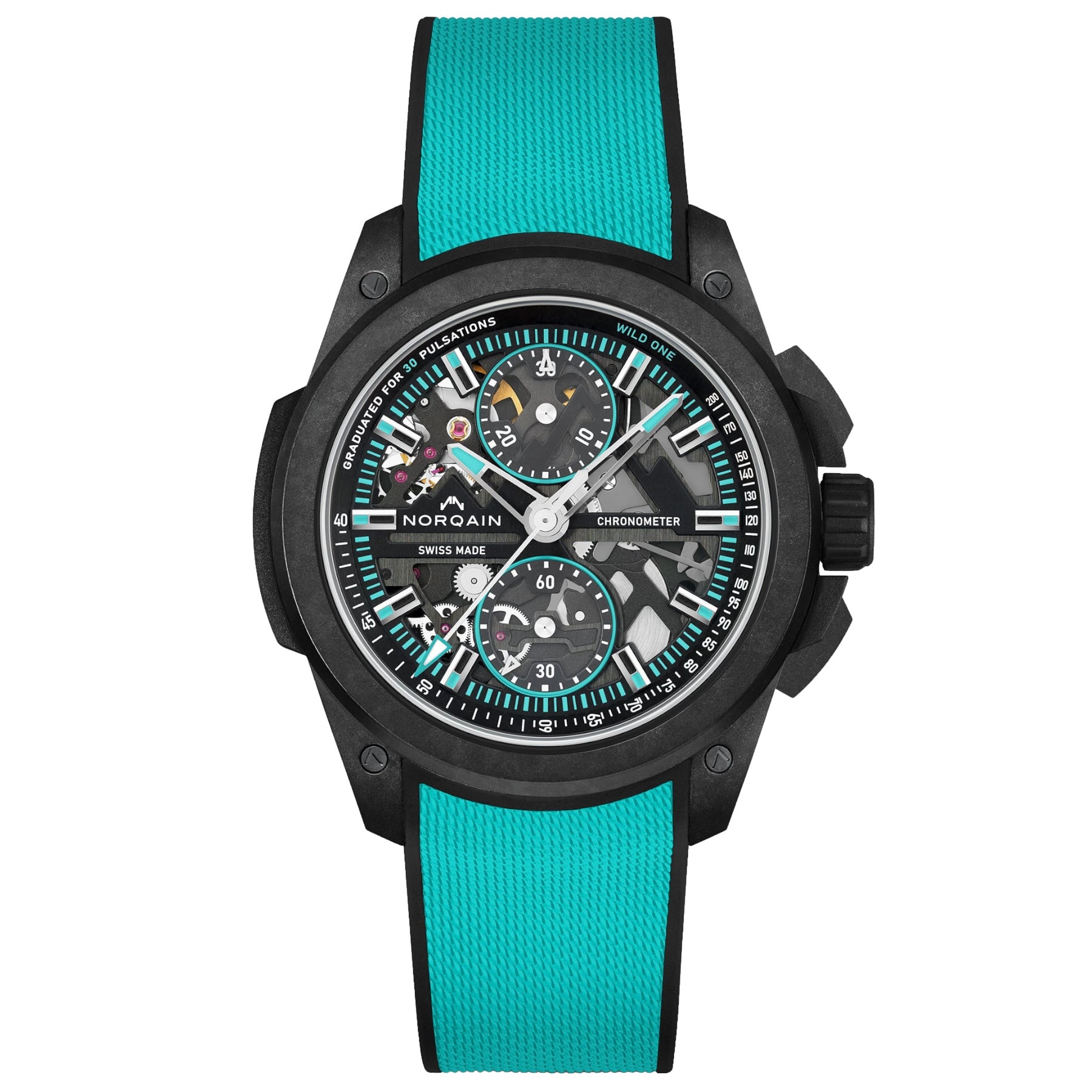 NORQAIN Wild One Skeleton Chrono 42mm N3002.40Q01.B07.R04
