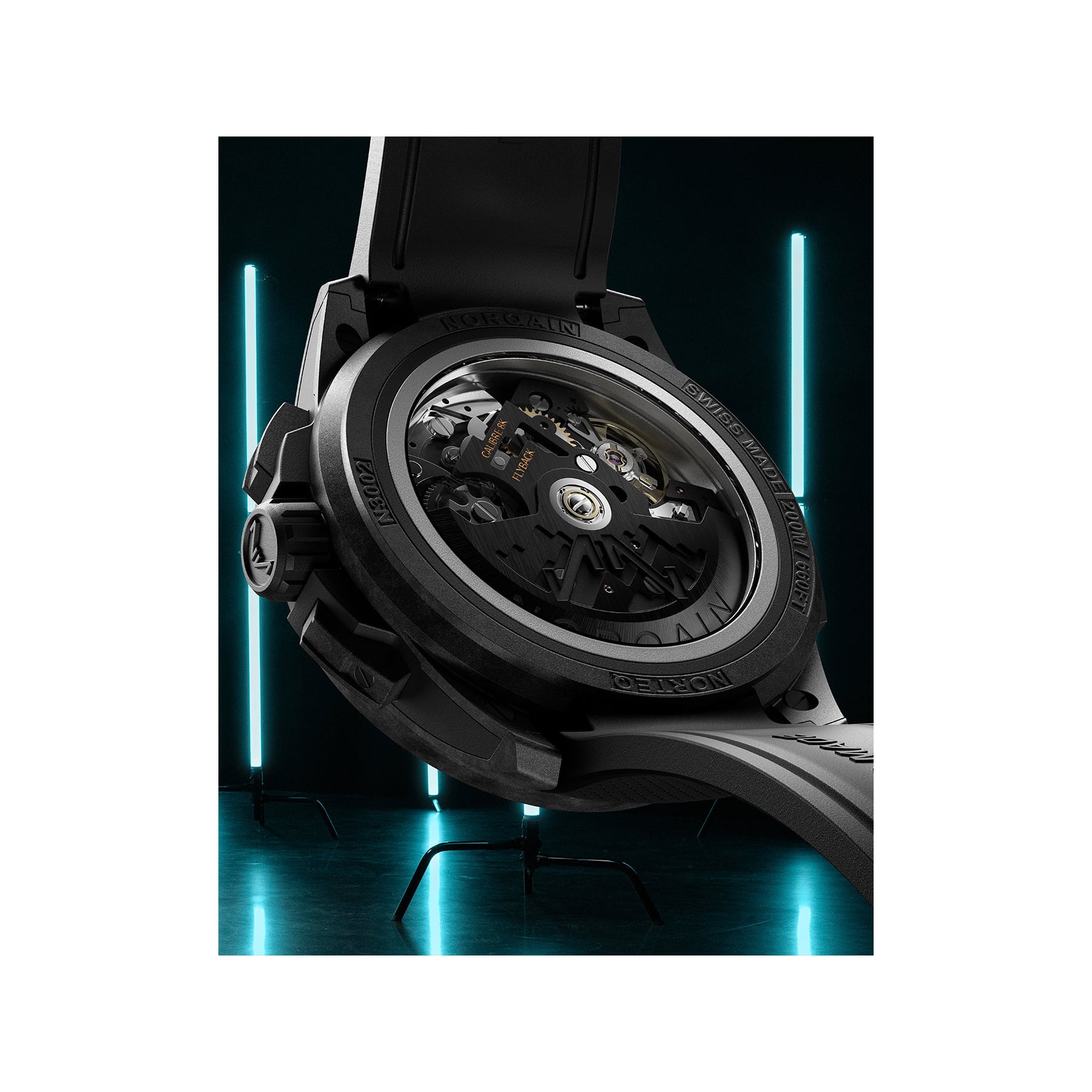 NORQAIN Wild One Skeleton Chrono 42mm N3002.40Q01.B07.R03