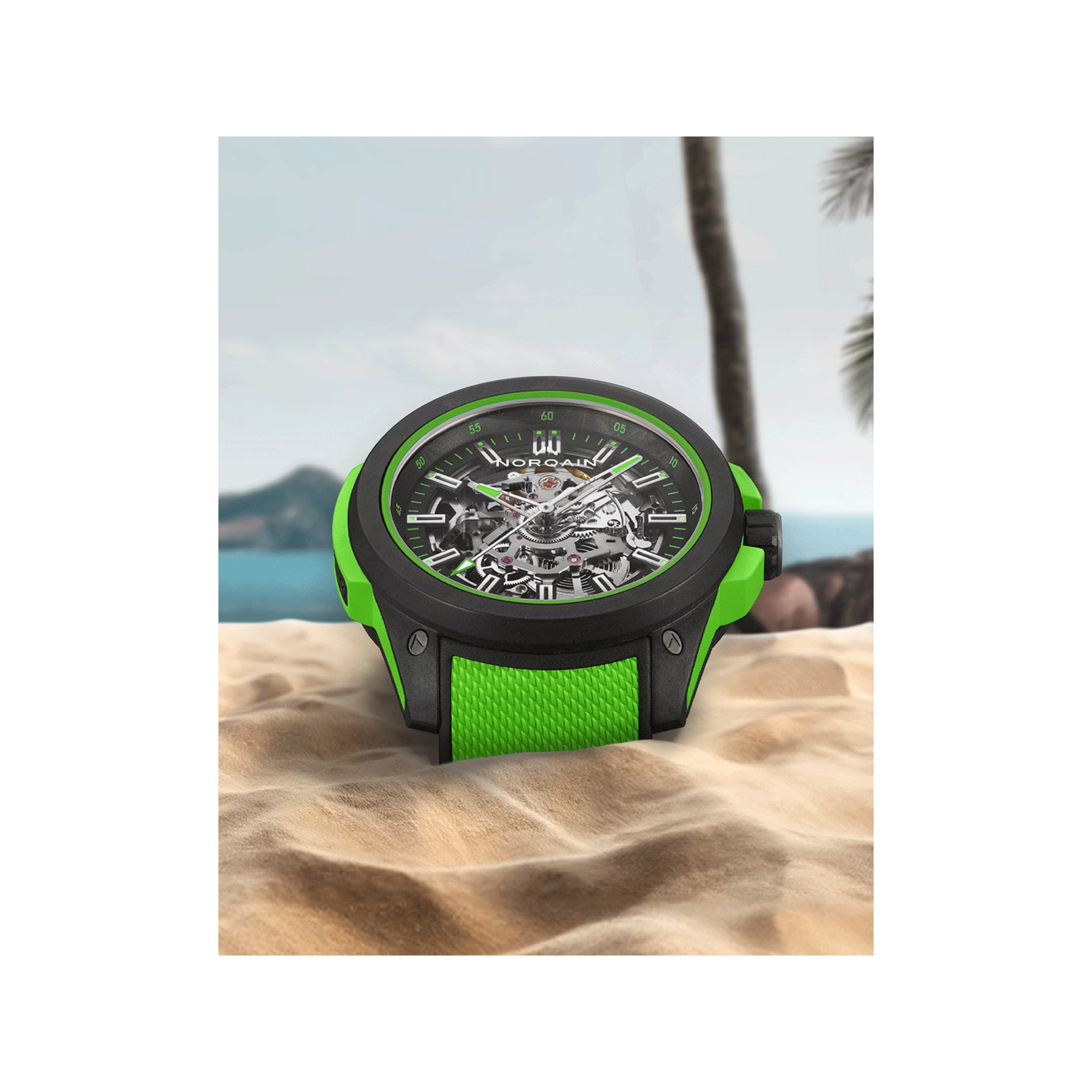 NORQAIN Wild One Skeleton 42mm N3000.07Q20.B14.R02