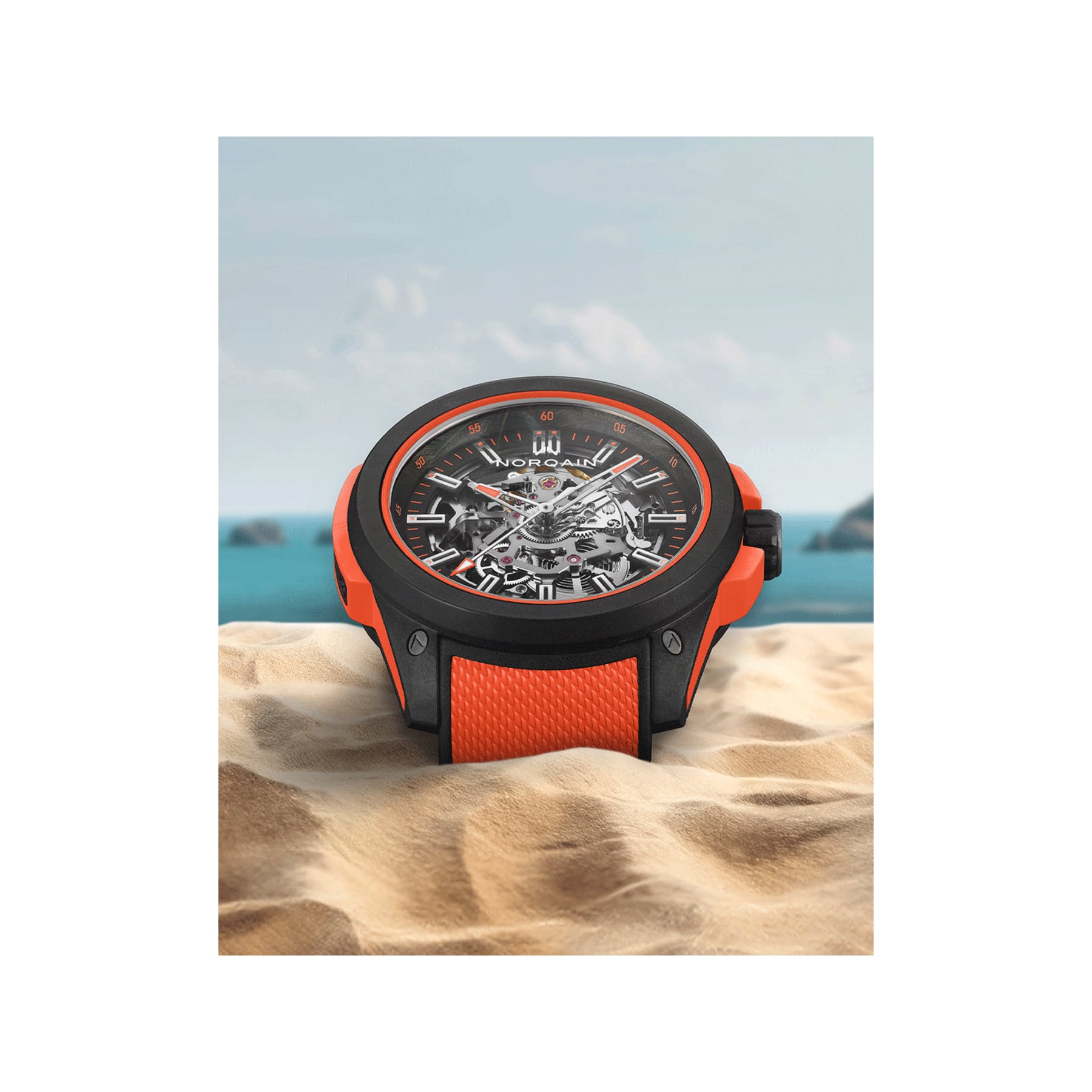 NORQAIN Wild One Skeleton 42mm N3000.07Q31.B13.R02
