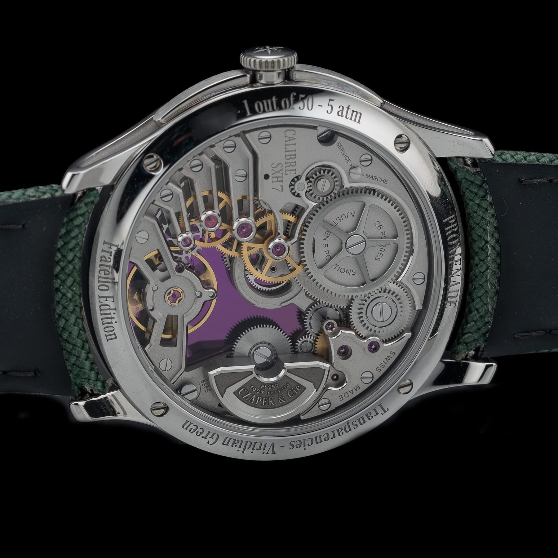 Czapek X Fratello Promenade Transparencies Viridian Green 1706