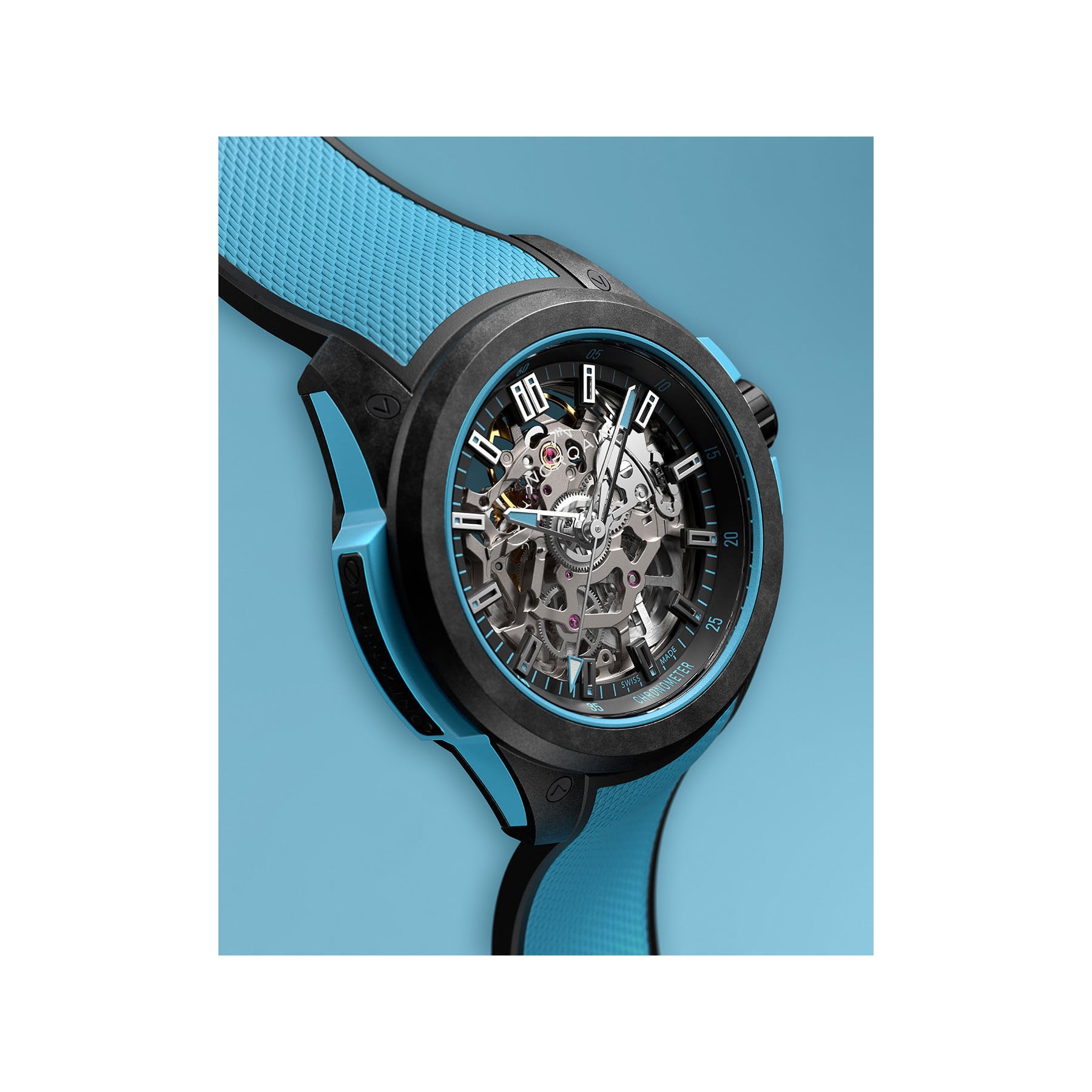 NORQAIN Wild One Skeleton 39Mm N3001.07Q02.B02.R01
